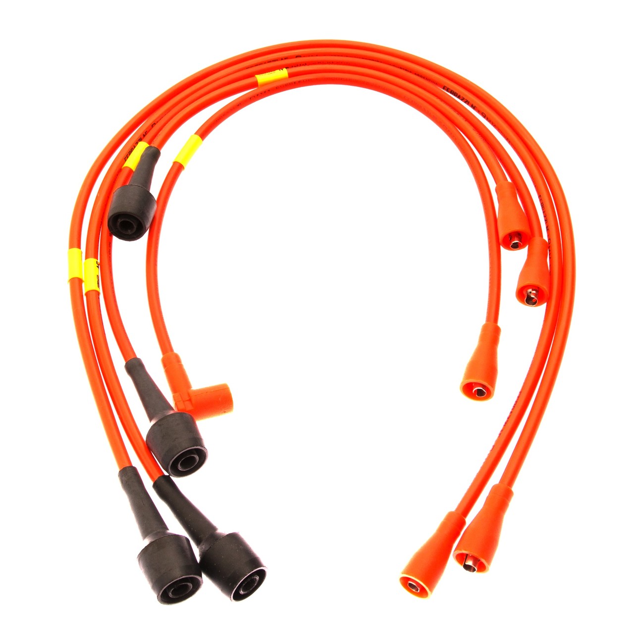 Juego Cables Bujia Ferrazzi Competicion 9mm Citroen Gs Especial 1.3 Gsa Pallas 1.3 Naranja