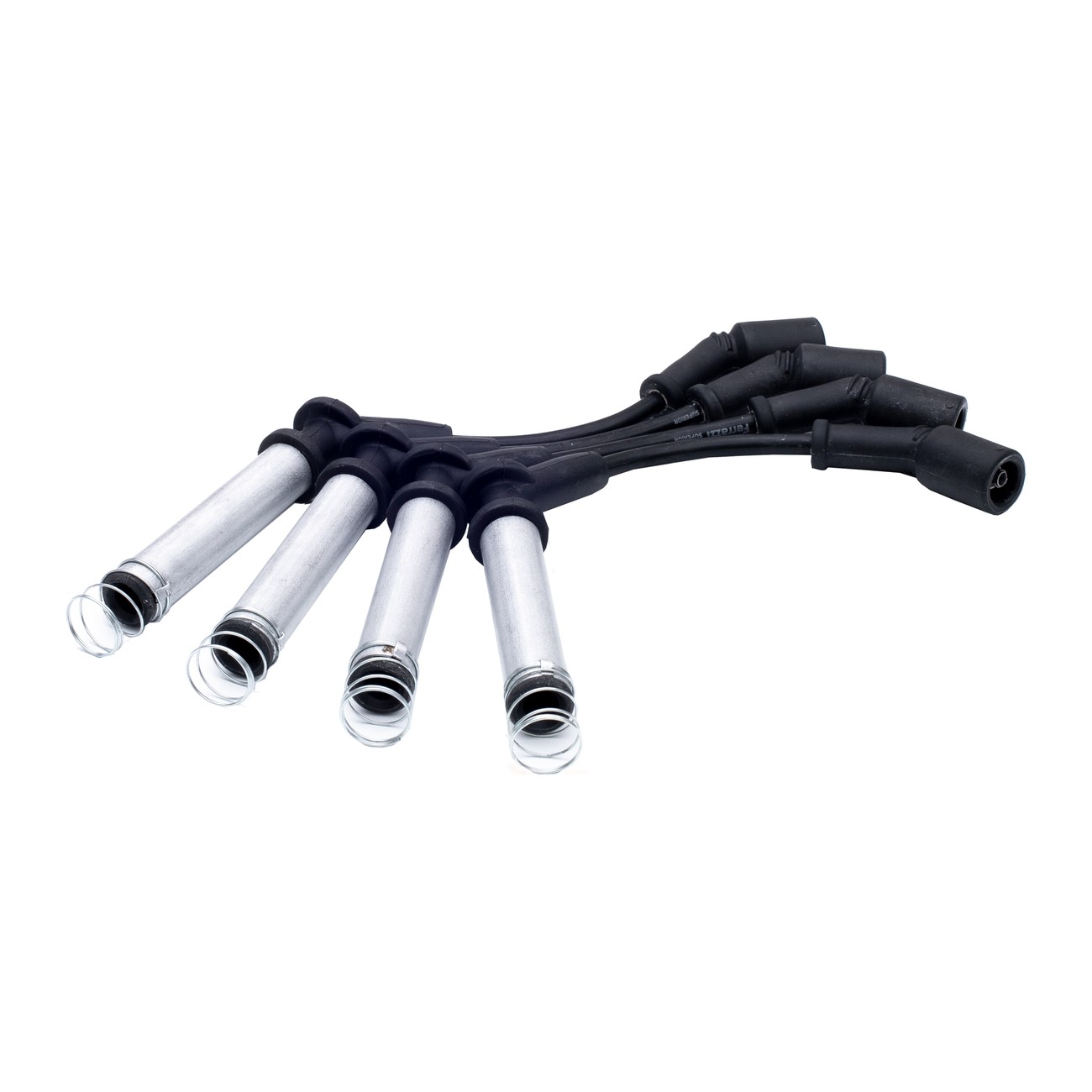 Juego Cables Bujia Ferrazzi Superior Silicona Chevrolet Onix 1.4 8v Prisma 2 1.4 8v Negro