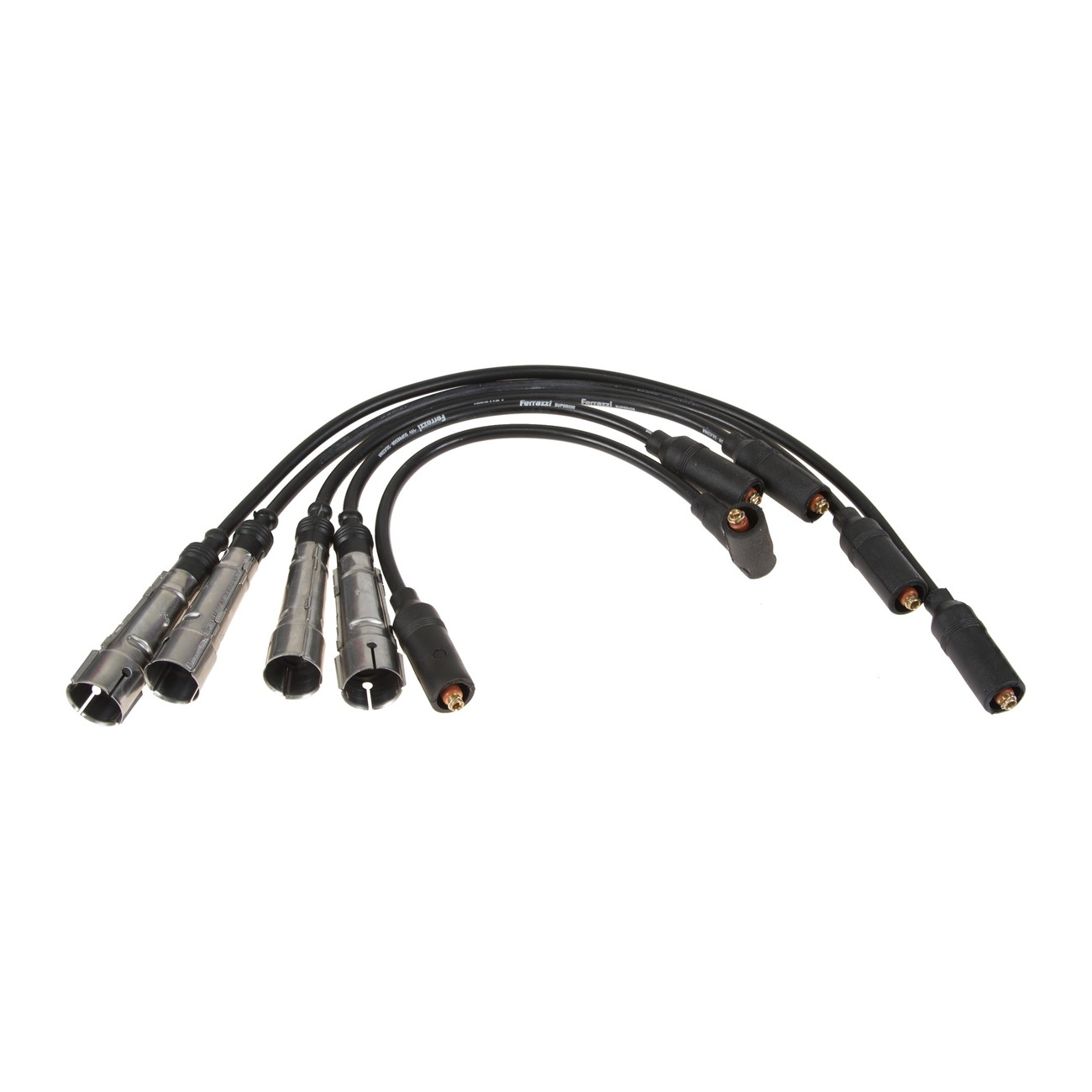 Juego Cables Bujia Ferrazzi Superior Silicona Ford Galaxy 1.8 Negro