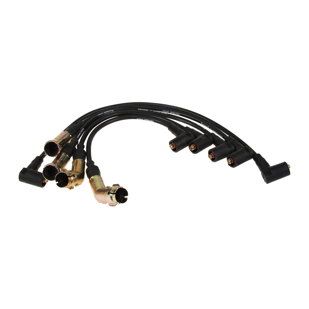 Juego Cables Bujia Ferrazzi Superior Silicona Volkswagen Gol 1.6 8v Saveiro 1.6 8v Negro