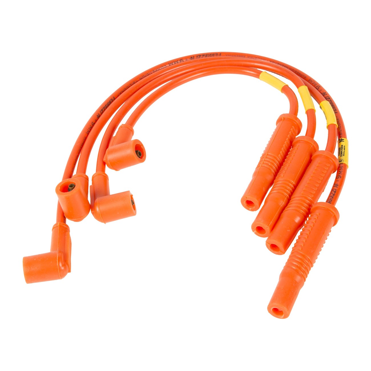 Juego Cables Bujia Ferrazzi Competicion 9mm Volkswagen Gol Power 1.6 8v Naranja