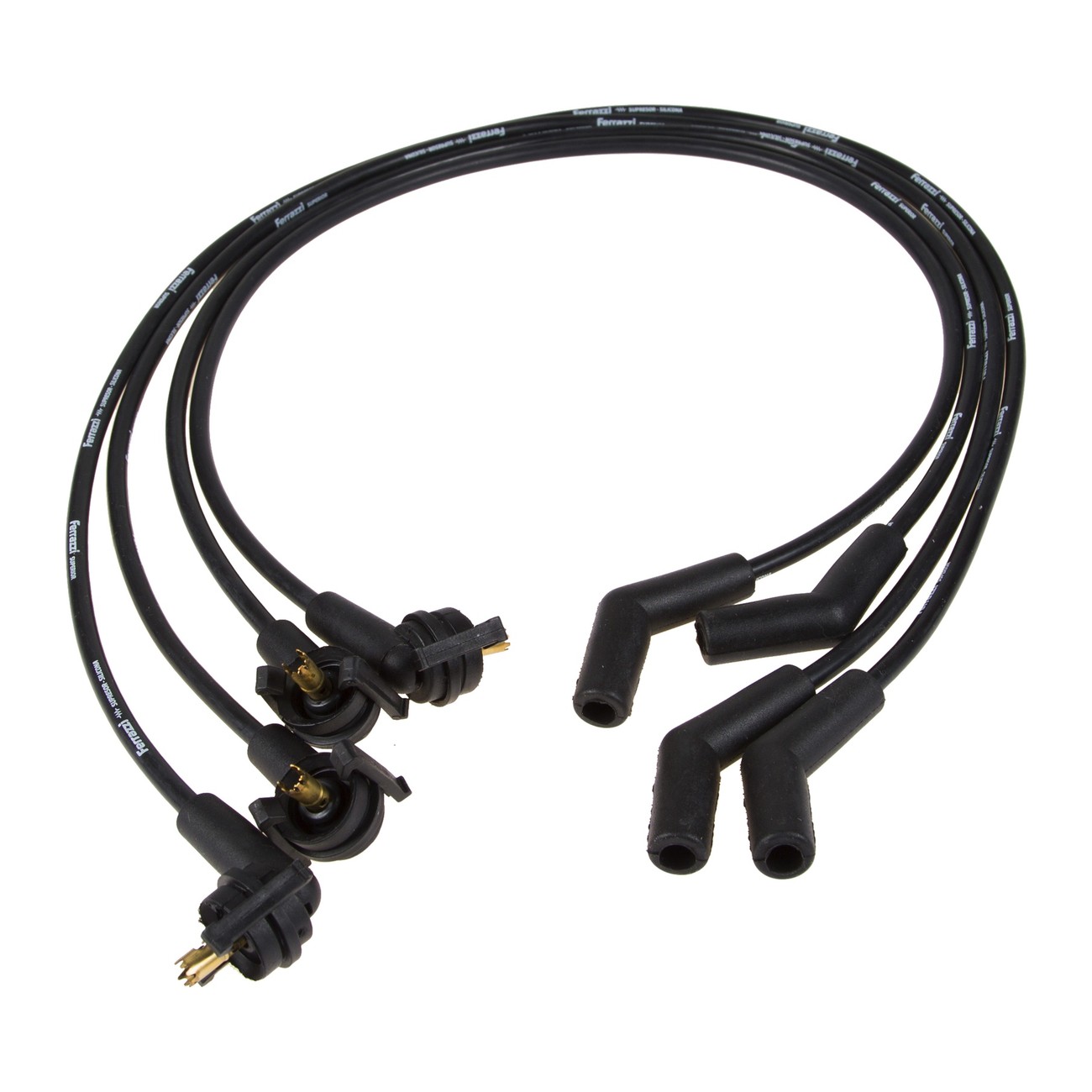 Juego Cables Bujia Ferrazzi Superior Silicona Ford Fiesta 1.3 8v Ka 1.3 8v Negro