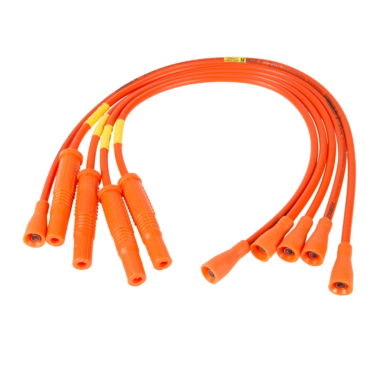 Juego Cables Bujia Ferrazzi Competicion 9mm Ford Taunus 2.0 Naranja