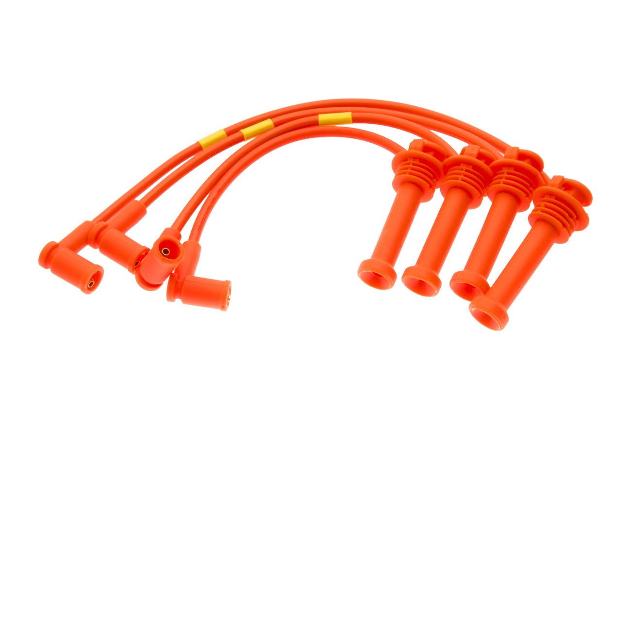 Juego Cables Bujia Ferrazzi Competicion 9mm Ford Ecosport 1.5 16v 1.6 16v Fiesta 1.6 16v Focus Ii 1.6 16v Focus Iii 2.0 16v Ka 1.5 16v Naranja