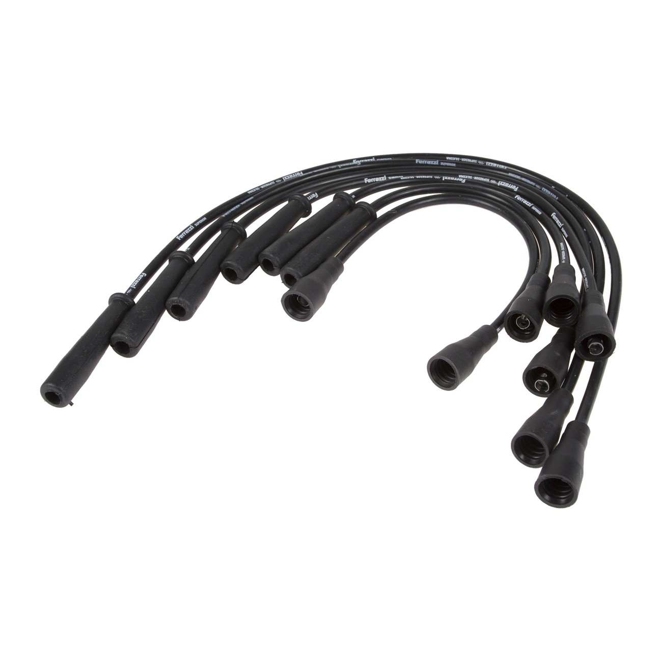Juego Cables Bujia Ferrazzi Basic Ford F-100 3.6 Fairlane 3.6 Falcon 3.0 Negro
