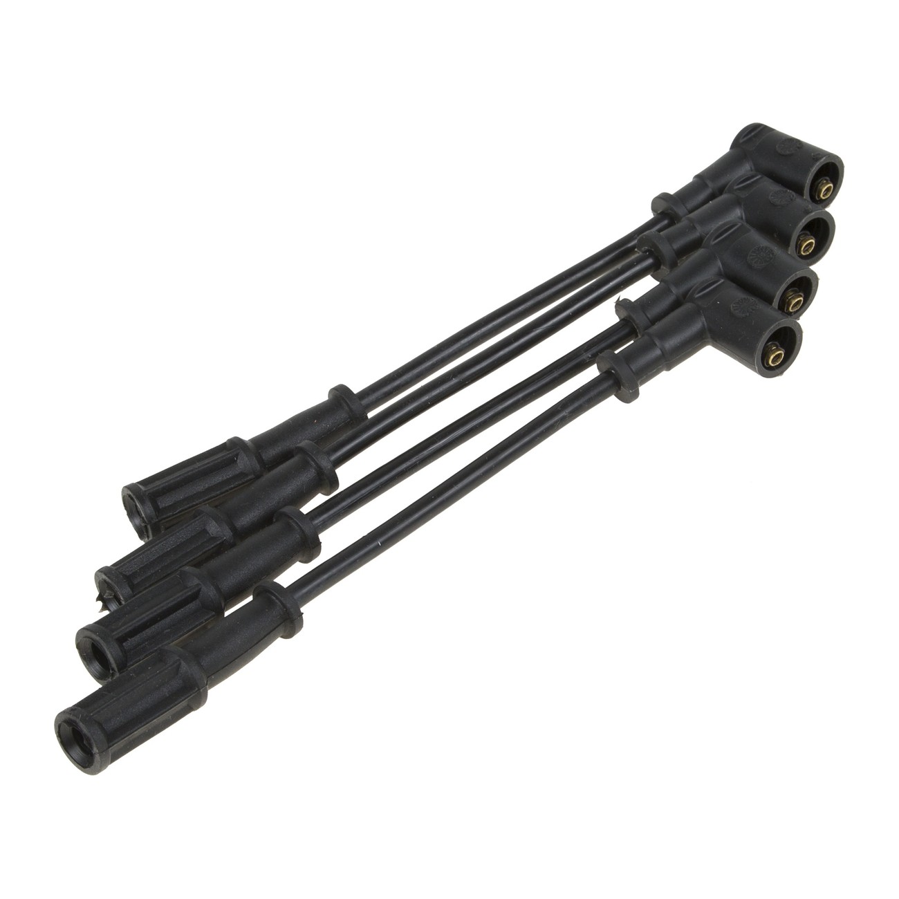 Juego Cables Bujia Ferrazzi Superior Silicona Fiat 500 1.4 8v Fiorino Evo Cargo 1.4 8v Grand Siena 1.4 8v Palio 1.4 8v Uno 1.4 8v Negro