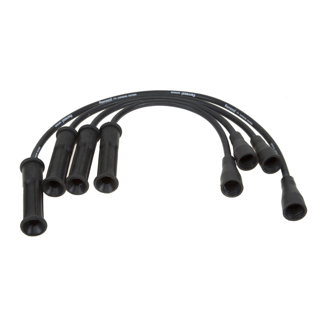 Juego Cables Bujia Ferrazzi Superior Silicona Renault Clio 2 1.6 8v Kangoo 1.4 8v Negro