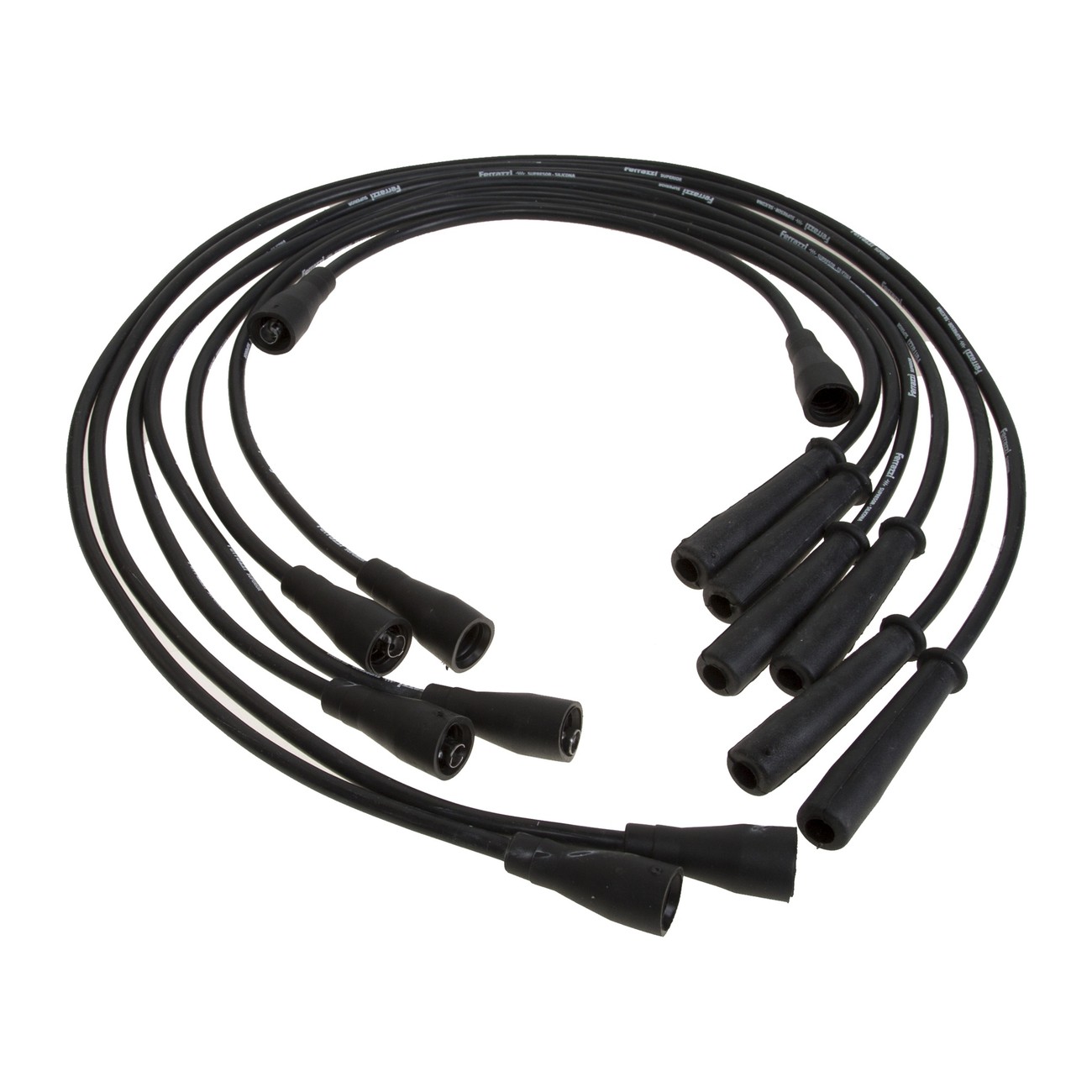 Juego Cables Bujia Ferrazzi Superior Silicona Renault Torino 3.0 Negro