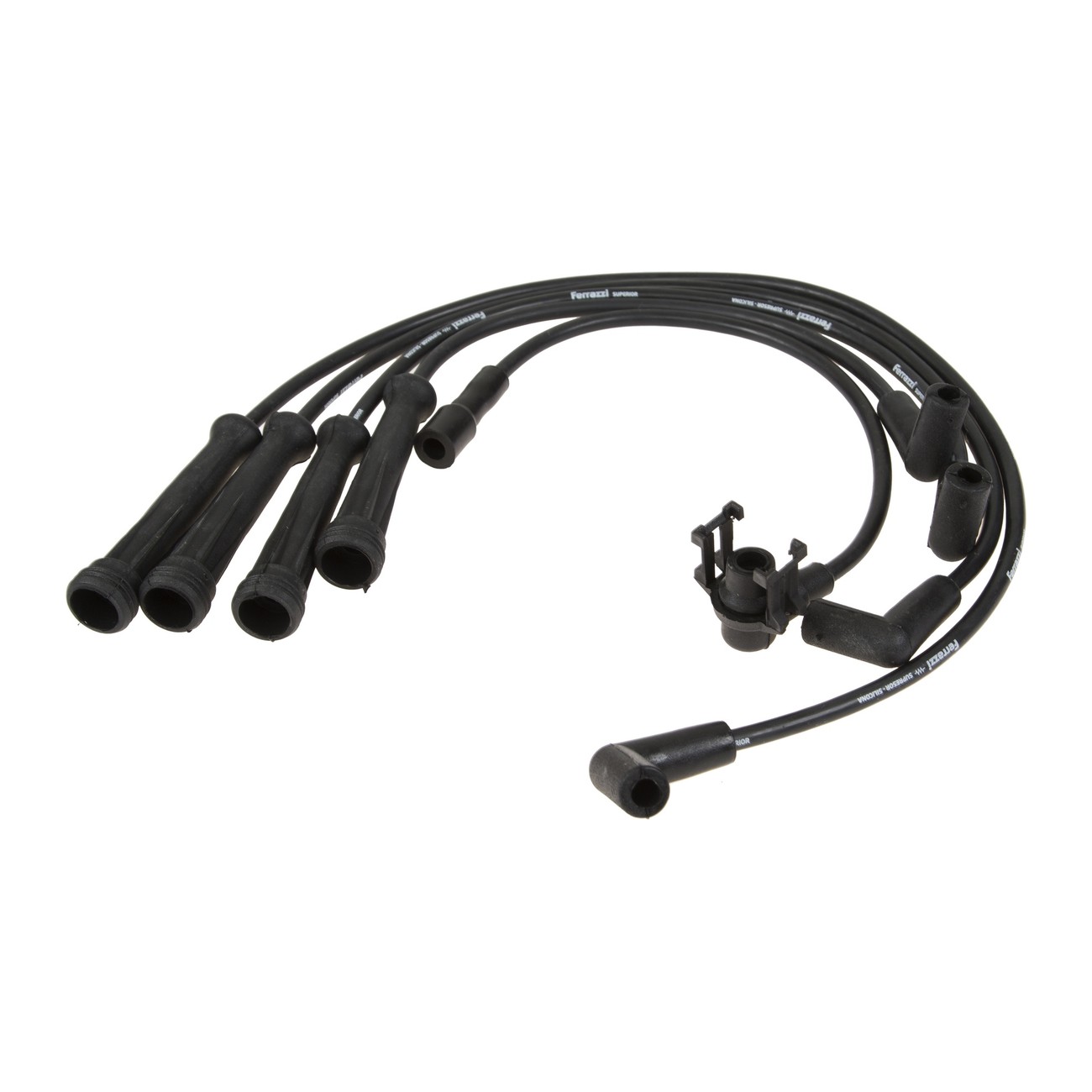 Juego Cables Bujia Ferrazzi Superior Silicona Renault 19 1.7 Clio 1.4 8v Negro