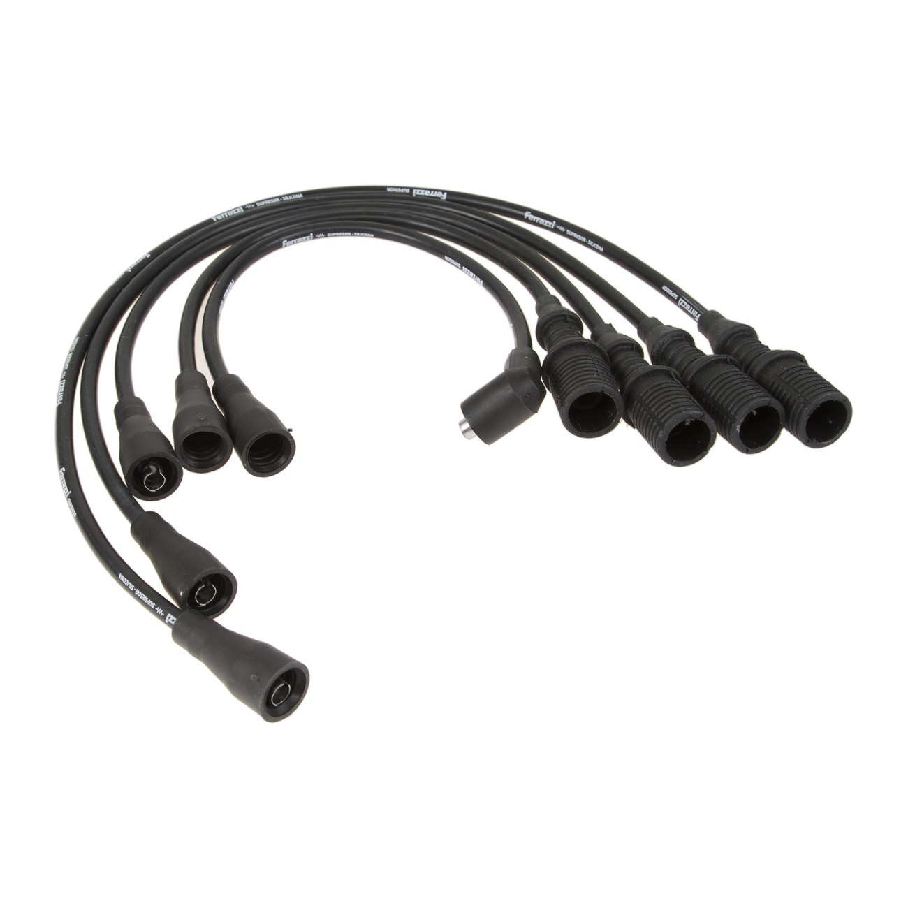 Juego Cables Bujia Ferrazzi Superior Silicona Renault 18 2.0 21 2.0 2.2 8v Fuego 2.0 Gta Max 2.2 Negro