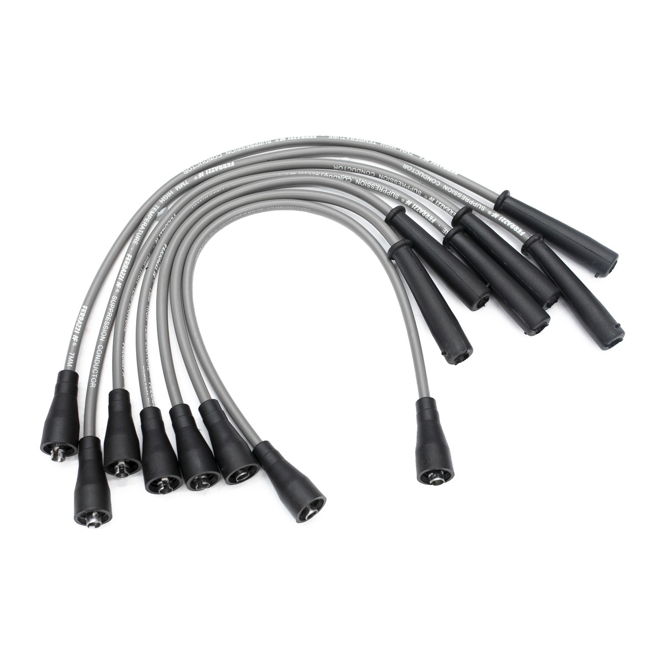 Juego Cables Bujia Ferrazzi Basic Ika Estanciera 2.9 Jeep Rambler 3.7 Negro