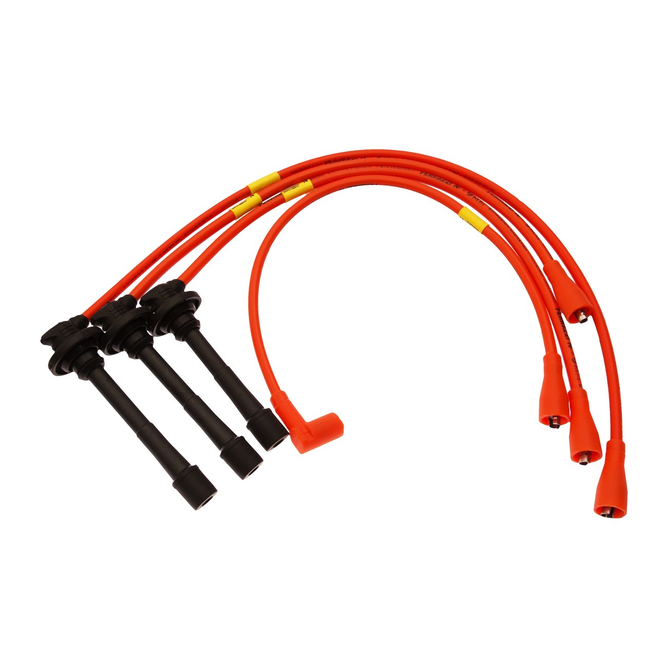 Juego Cables Bujia Ferrazzi Competicion 9mm Daihatsu Charade 1.0 12v Naranja