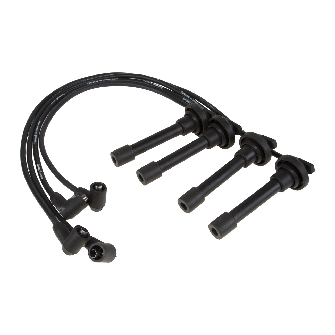 Juego Cables Bujia Ferrazzi Superior Silicona Honda Accord 2.0 16v 2.2 16v Civic 1.6 16v Negro