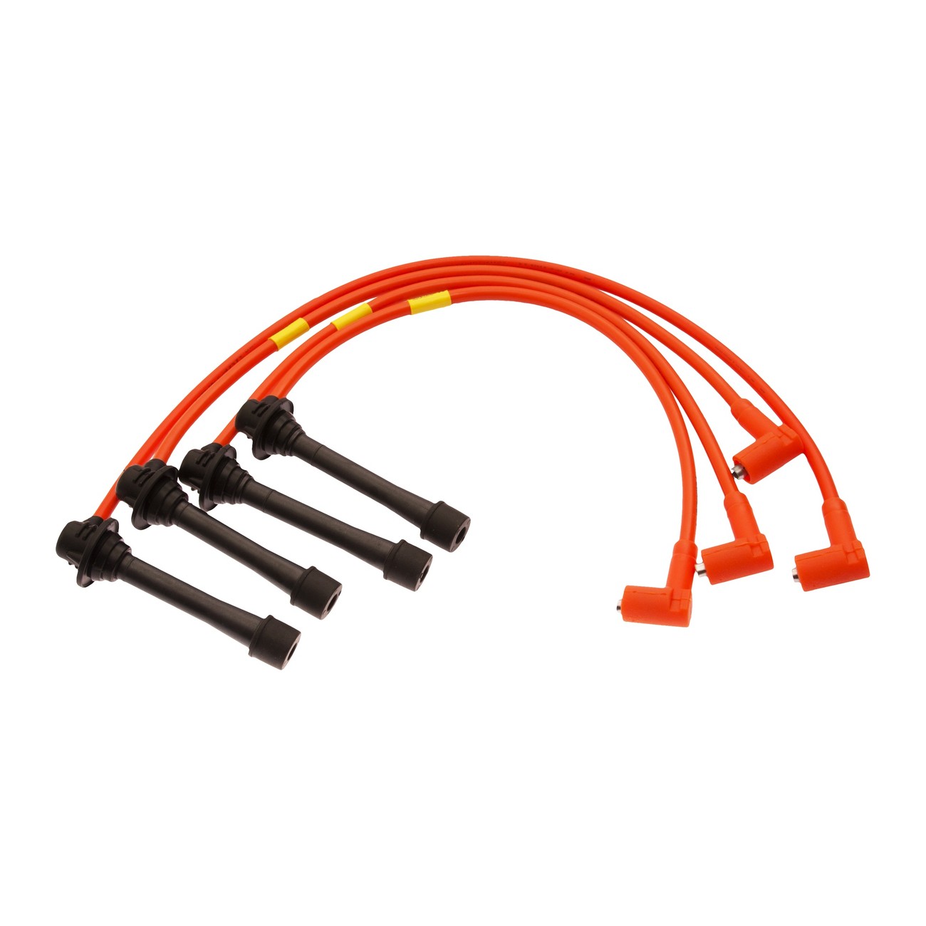Juego Cables Bujia Ferrazzi Competicion 9mm Mazda 323f 1.6 16v Kia Sephia 1.8 16v Naranja