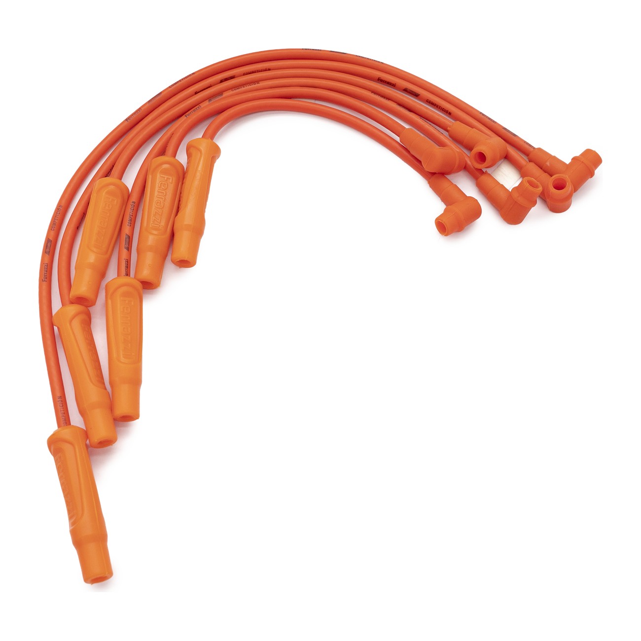 Juego Cables Bujia Ferrazzi Competicion 9mm Chevrolet 6 Cilindros Encendido Hei Naranja