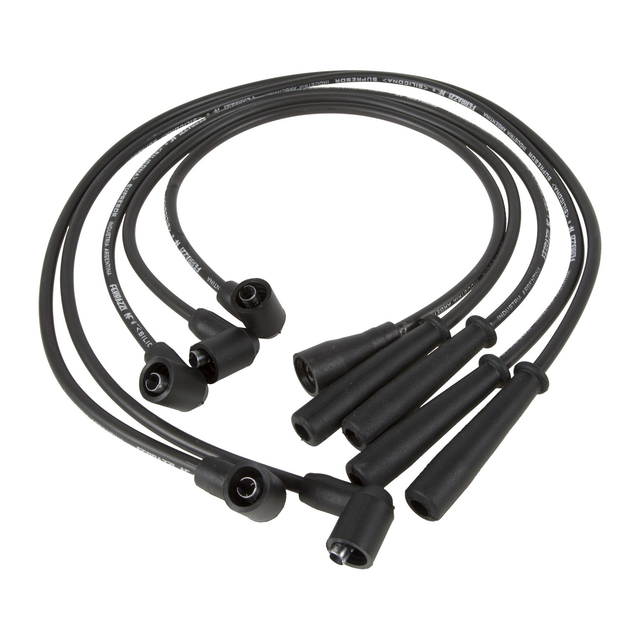 Juego Cables Bujia Ferrazzi Superior Silicona Nissan Pathfinder 2.4 Negro