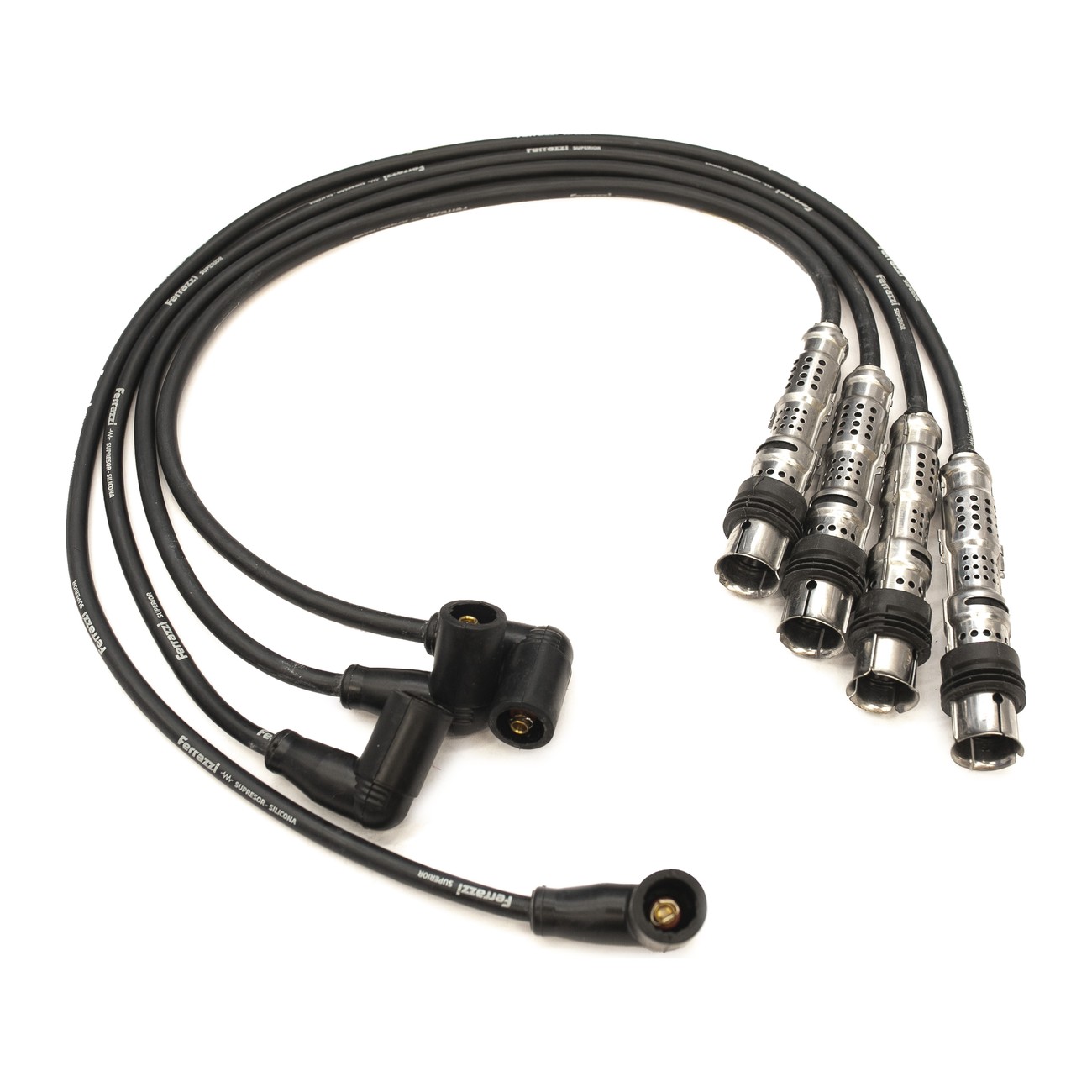 Juego Cables Bujia Ferrazzi Superior Silicona Seat Cordoba 1.4 8v Ibiza 1.4 8v Negro