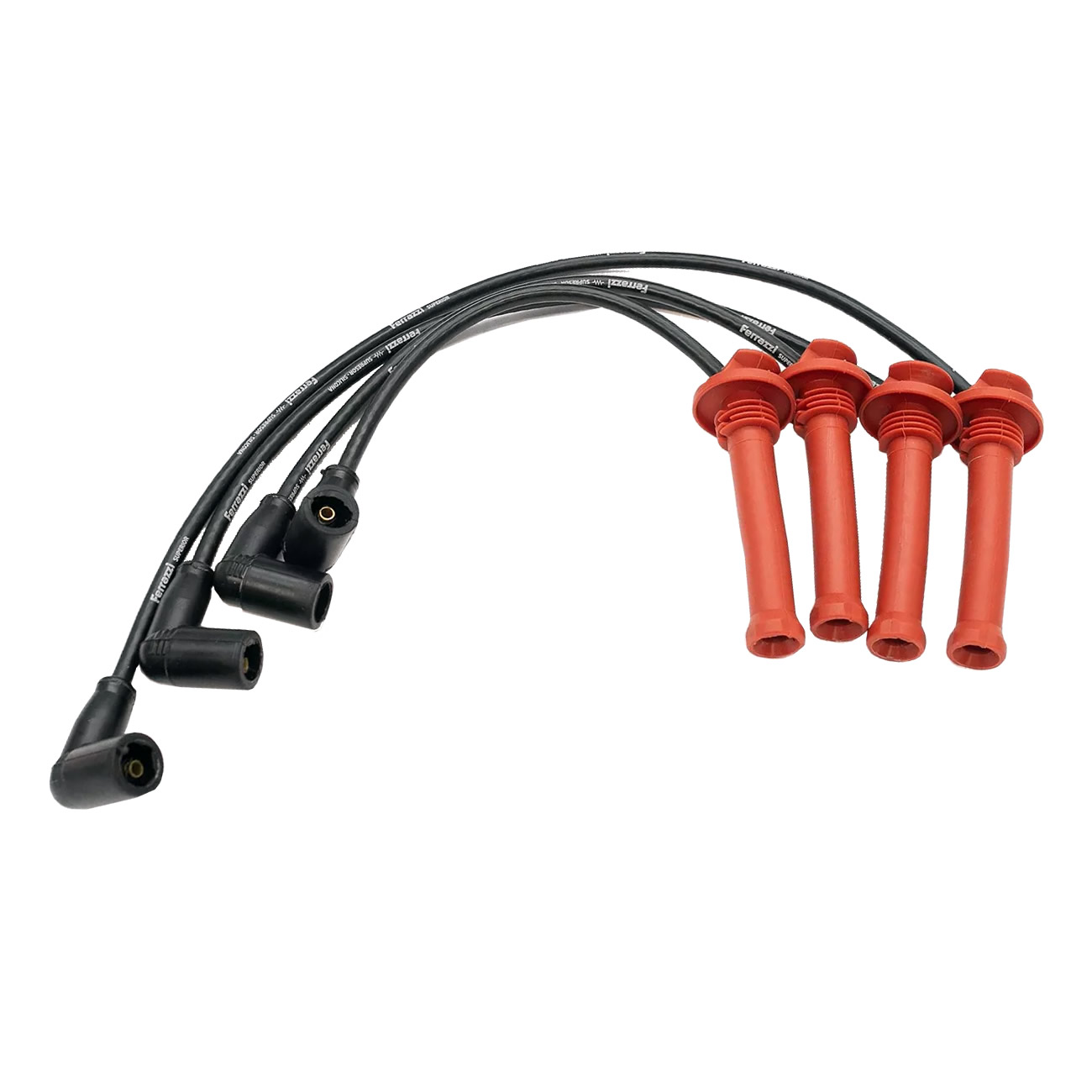 Juego Cables Bujia Ferrazzi Superior Silicona Chery Qq 1.1 16v Negro