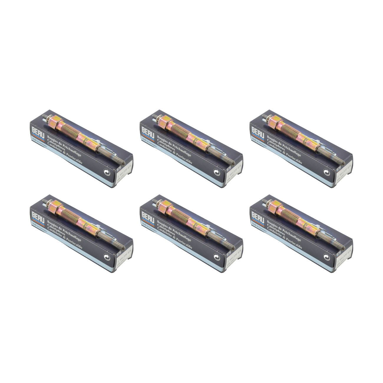 Kit 6 Bujias Precalentamiento Beru Toyota Coaster 4.2 D Land Cruiser 4.2 D 4.2 Td