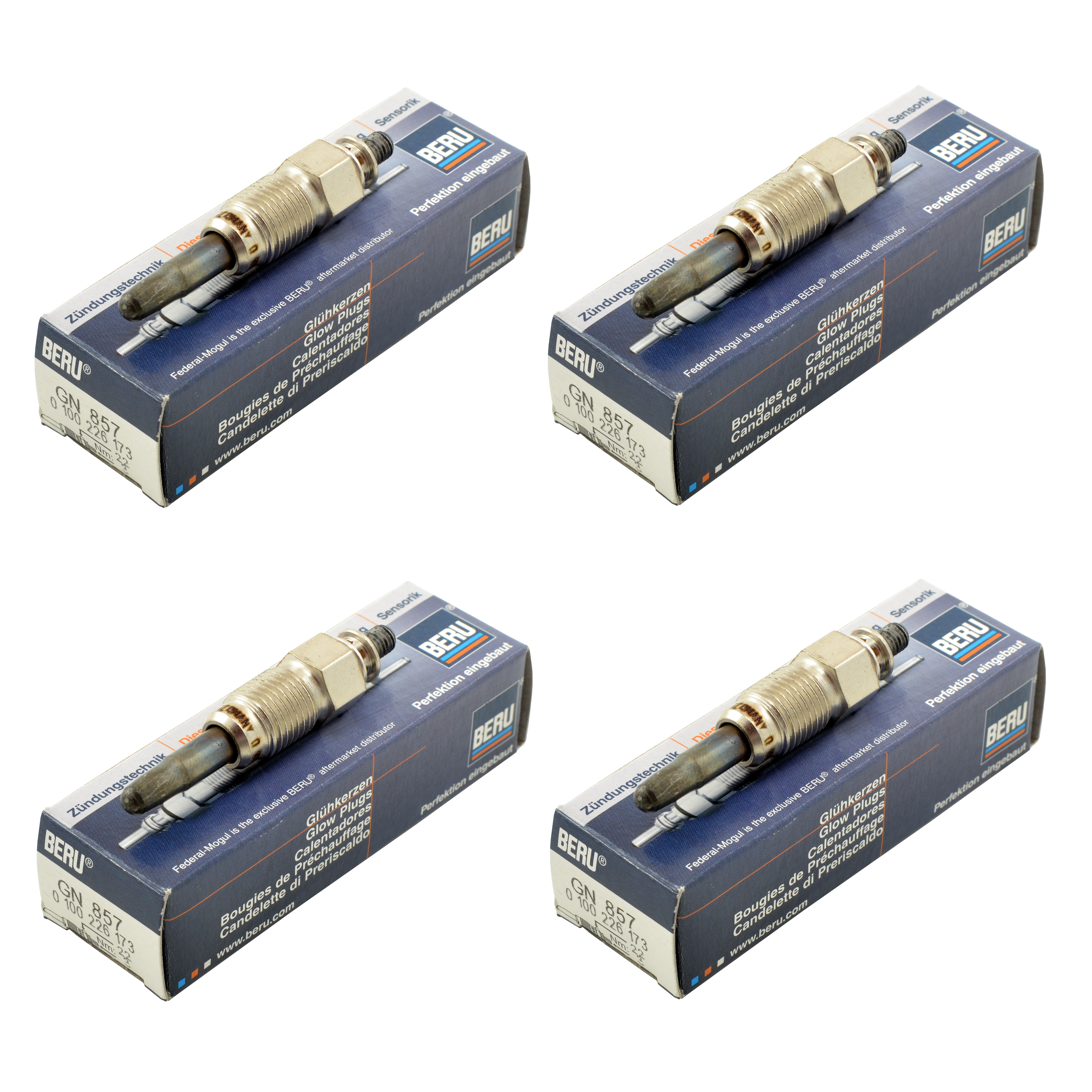 Kit 4 Bujias Precalentamiento Beru Aro 10 1.9 D 1.9 Td
