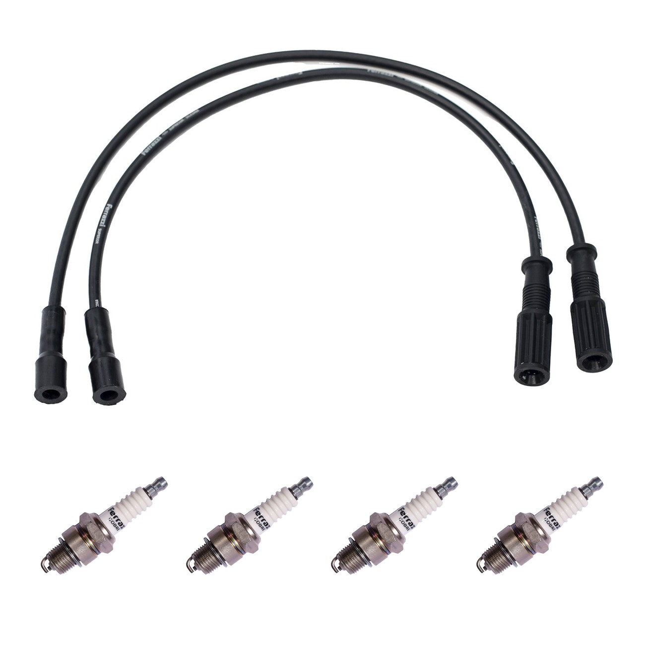 Kit Cables Y Bujias Ferrazzi Basic Citroen 2 Cv 0.4 3 Cv 0.6 Ami 8 0.6 Negro