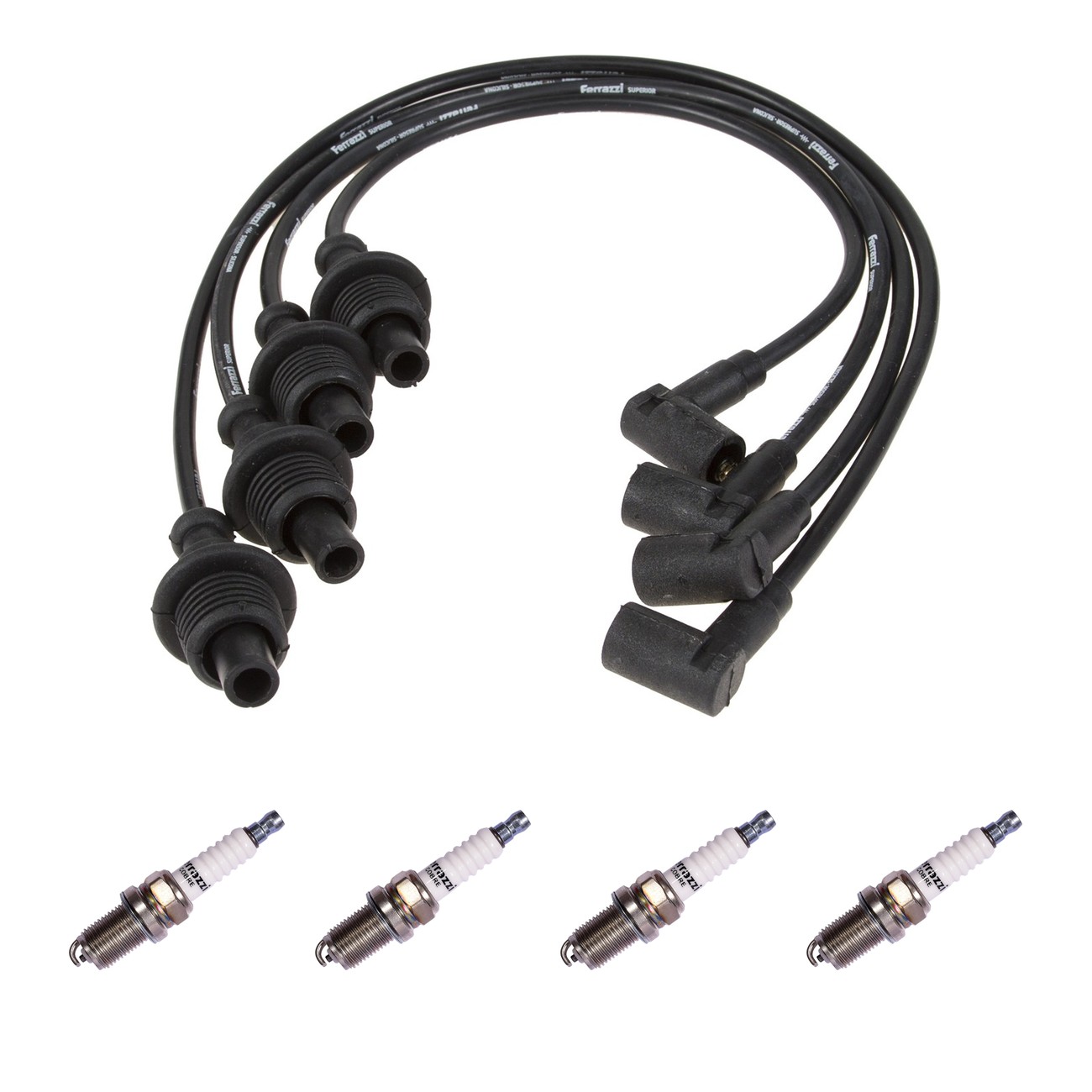 Kit Cables Y Bujias Ferrazzi Basic Citroen Zx 1.8 Negro