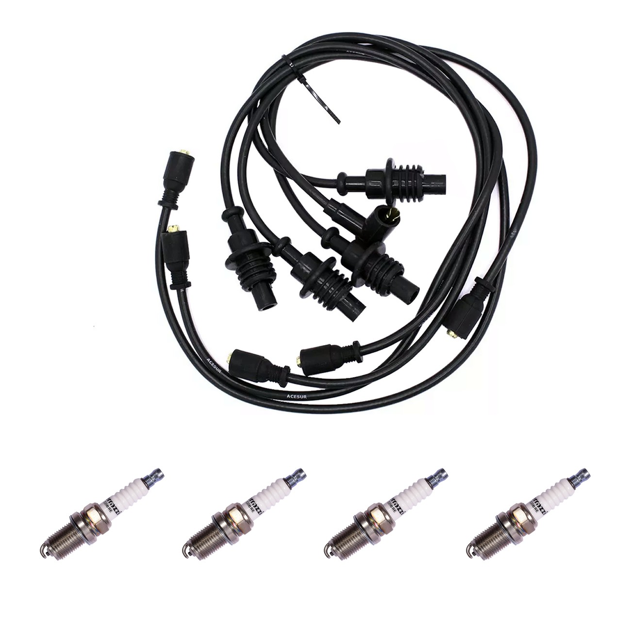Kit Cables Y Bujias Ferrazzi Basic Peugeot 205 1.9 8v Negro