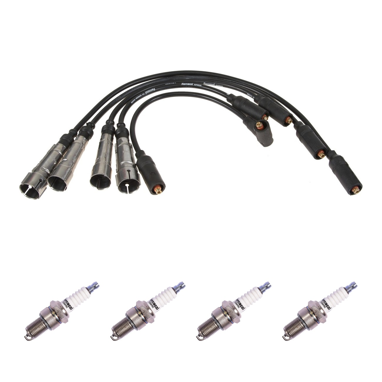 Kit Cables Y Bujias Ferrazzi Superior Ford Galaxy 1.8 Negro