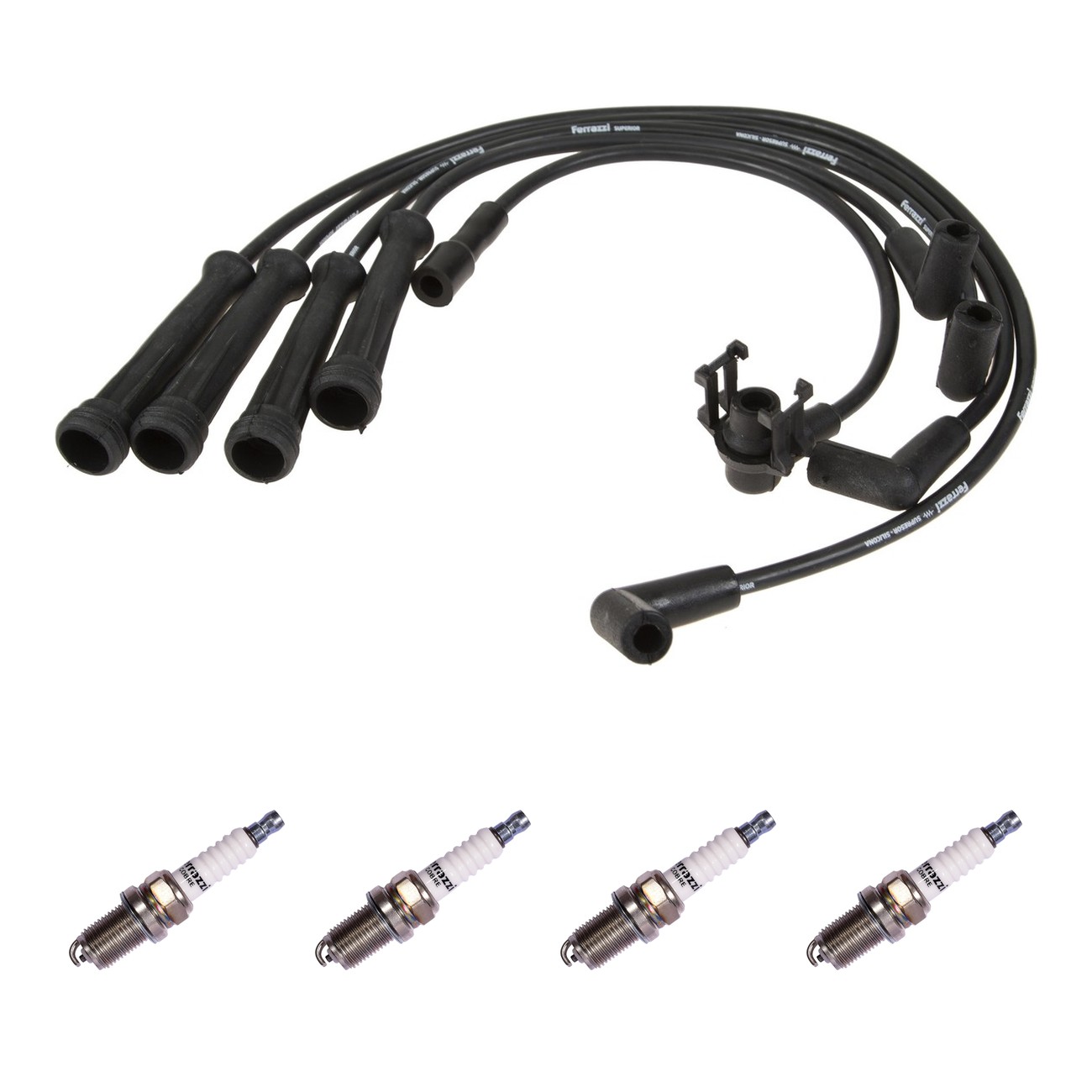Kit Cables Y Bujias Ferrazzi Superior Renault Clio 1.4 8v Negro