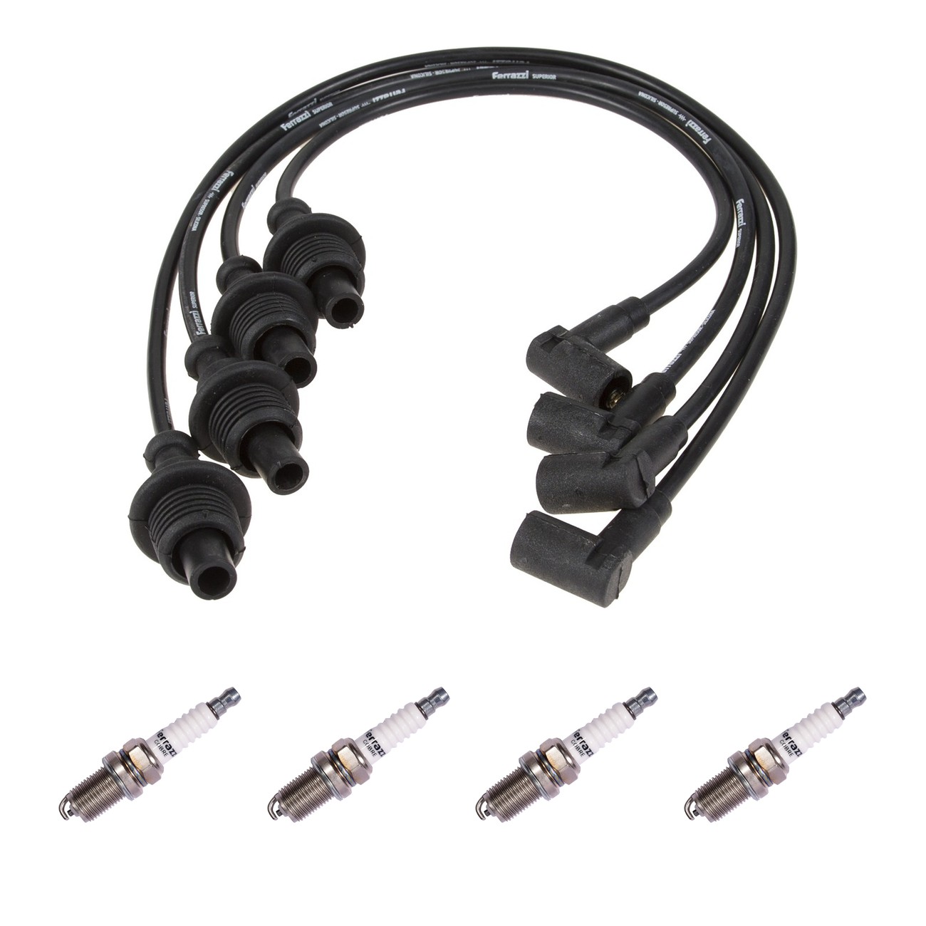 Kit Cables Y Bujias Ferrazzi Superior Citroen Berlingo 1.8 Negro