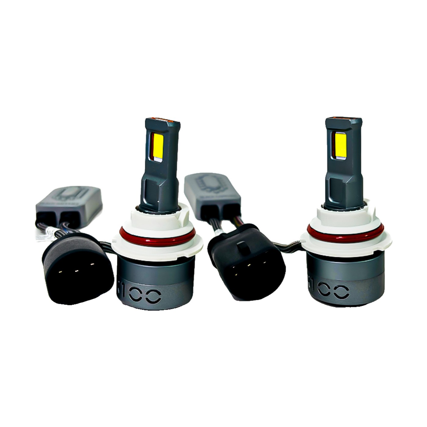 Kit Lamparas Led Hb5 Iron Led Black Sapphire 75w 12v Canbus Chip Csp Con Driver Y Cooler Auto Camioneta 9007