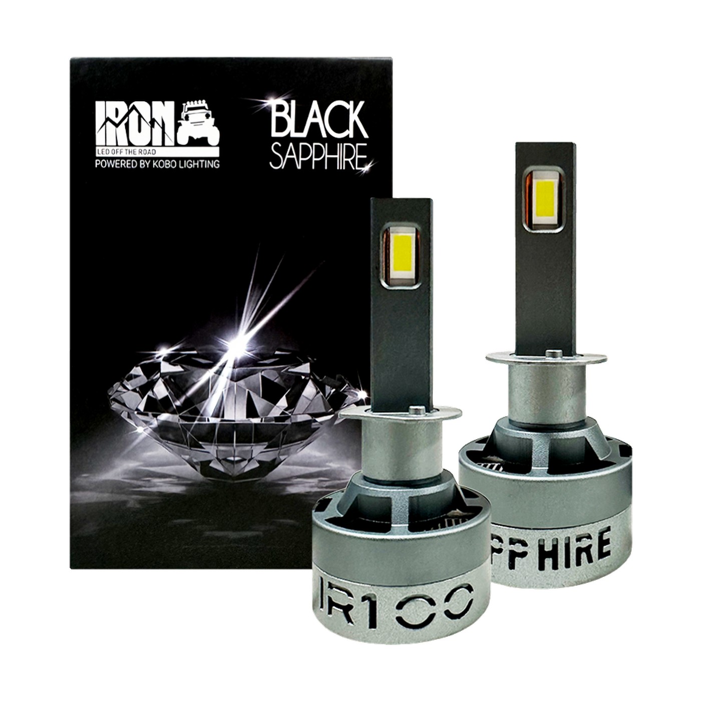 Kit Lamparas Led H1 Audi A3 Iron Led Black Sapphire 75w 12v Luz Baja Y Alta