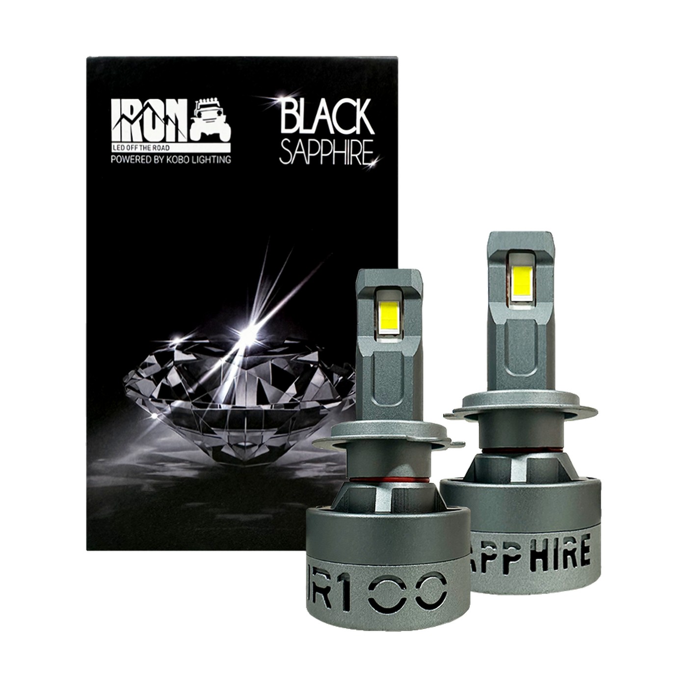 Kit Lamparas Led H7 Audi A4 Q5 Q3 Iron Led Black Sapphire 75w 12v Luz Baja Y Alta