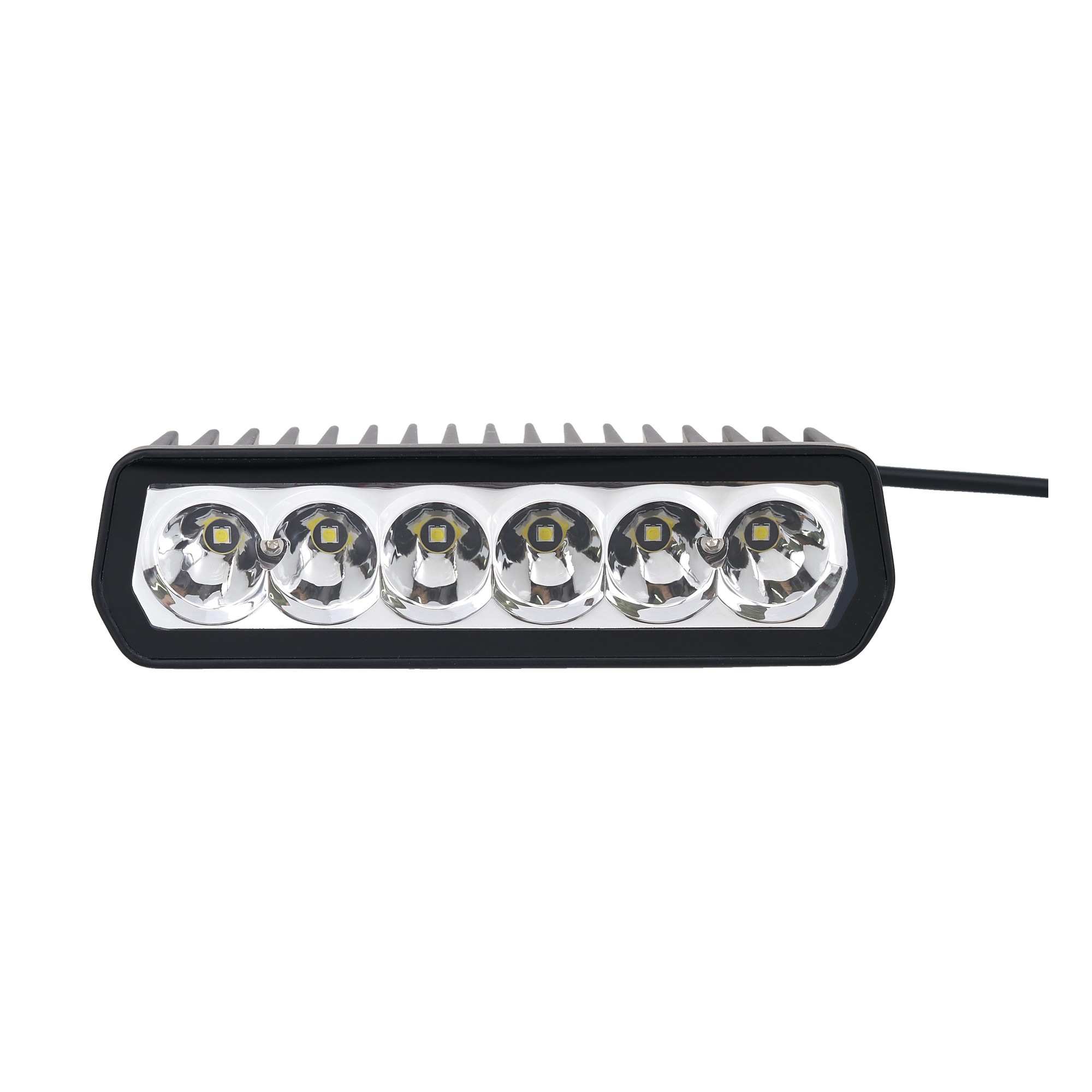 Faro Led Off Road Rectangular 16x7 Cm 30w 12-24v Blanco 6 Leds Iron Led Blanco