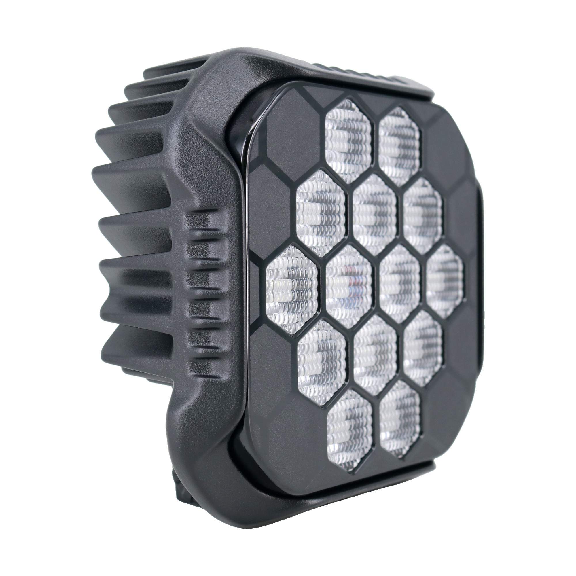 Faro Led Off Road Cuadrado 4,4 Pulgadas 90w 12-24v Blanco 14 Leds Iron Led Blanco