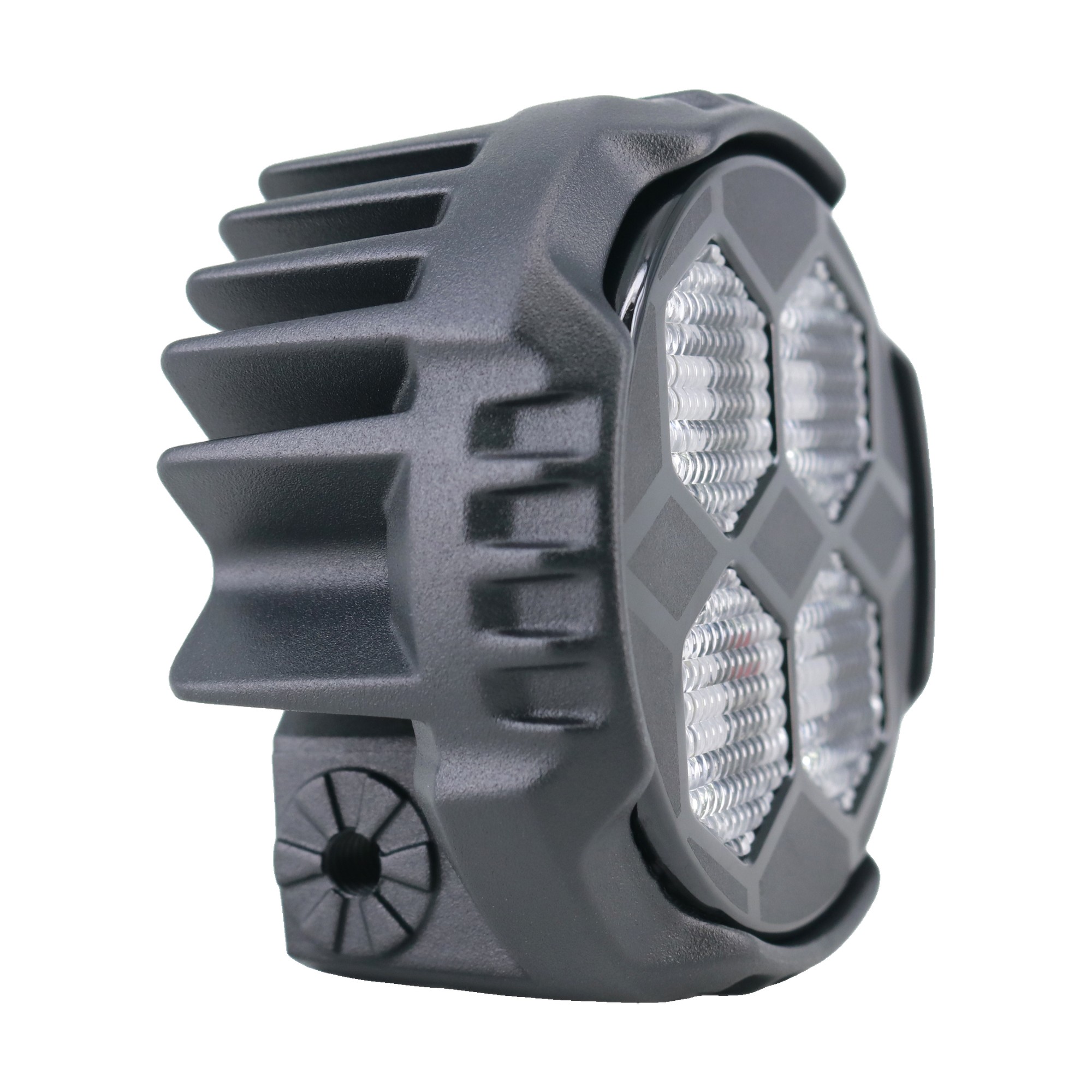 Faro Led Off Road Redondo 3,1 Pulgadas 40w 12-24v Blanco 4 Leds Iron Led Blanco