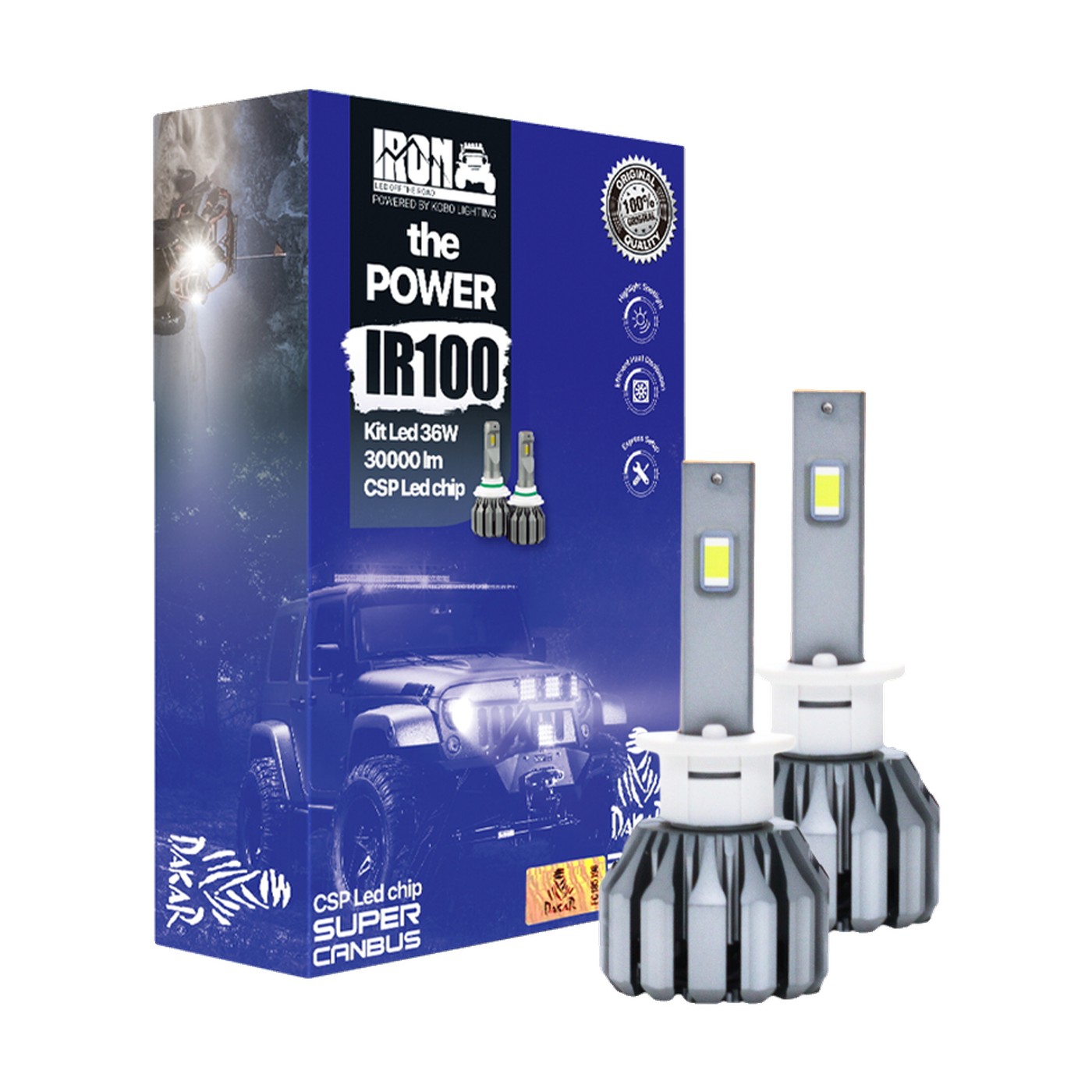 Kit Lamparas Led H1 Camion Daily Iron Led Ir100 36w 12v Luz Alta