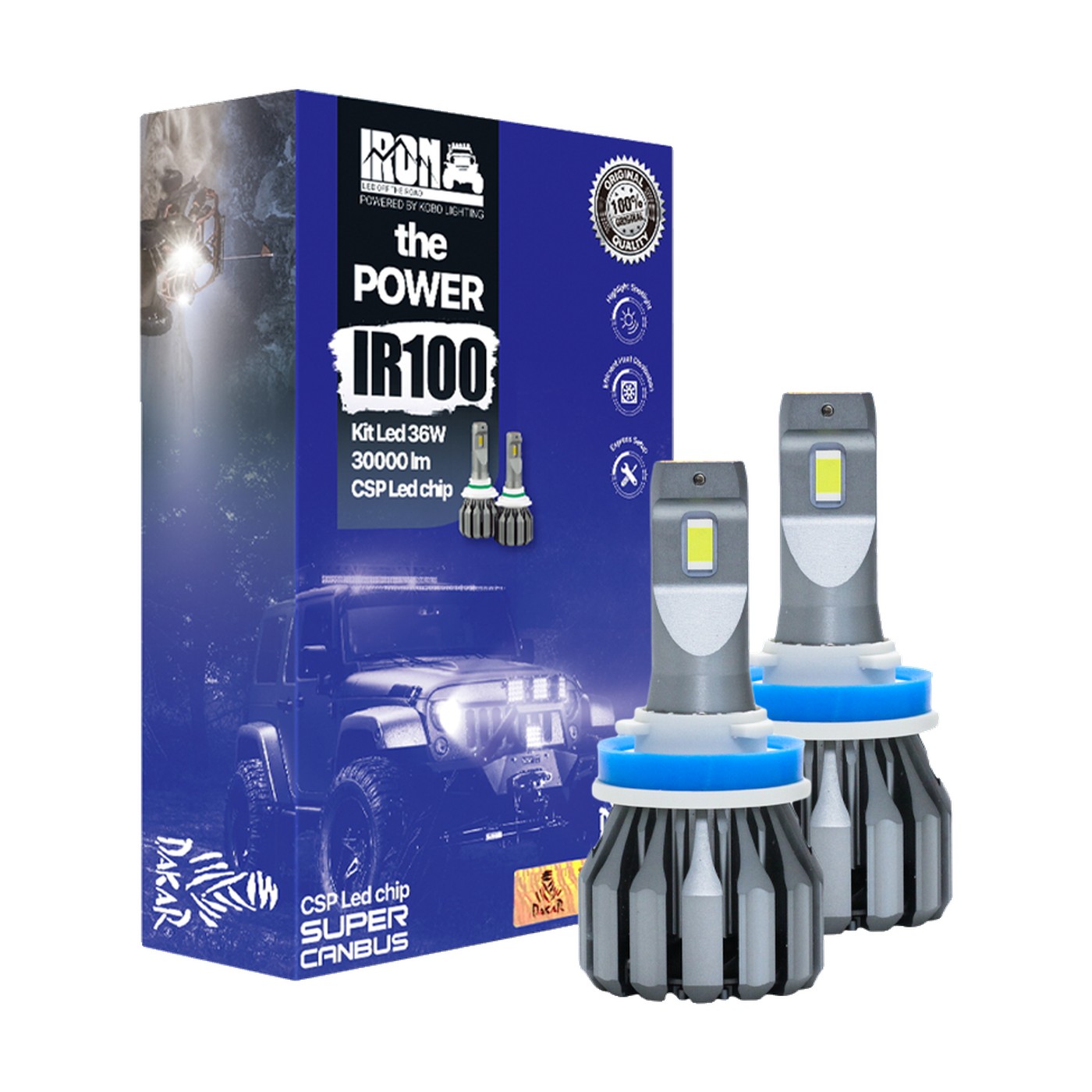 Kit Lamparas Led H11 Volkswagen Amarok Iron Led Ir100 36w 12v Antiniebla