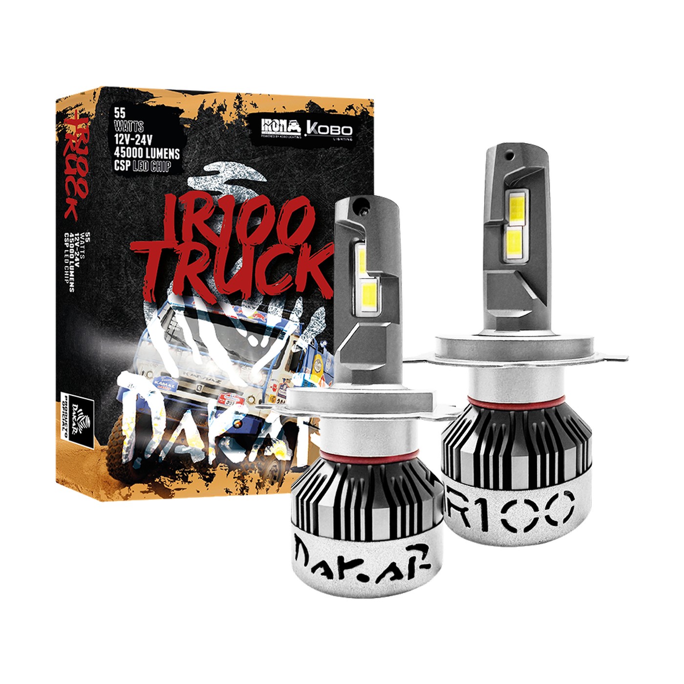 Kit Lamparas Led H4 Honda Fit Civic Crv Accord Iron Led Dakar Truck 55w 12v 24v Luz Alta Y Baja