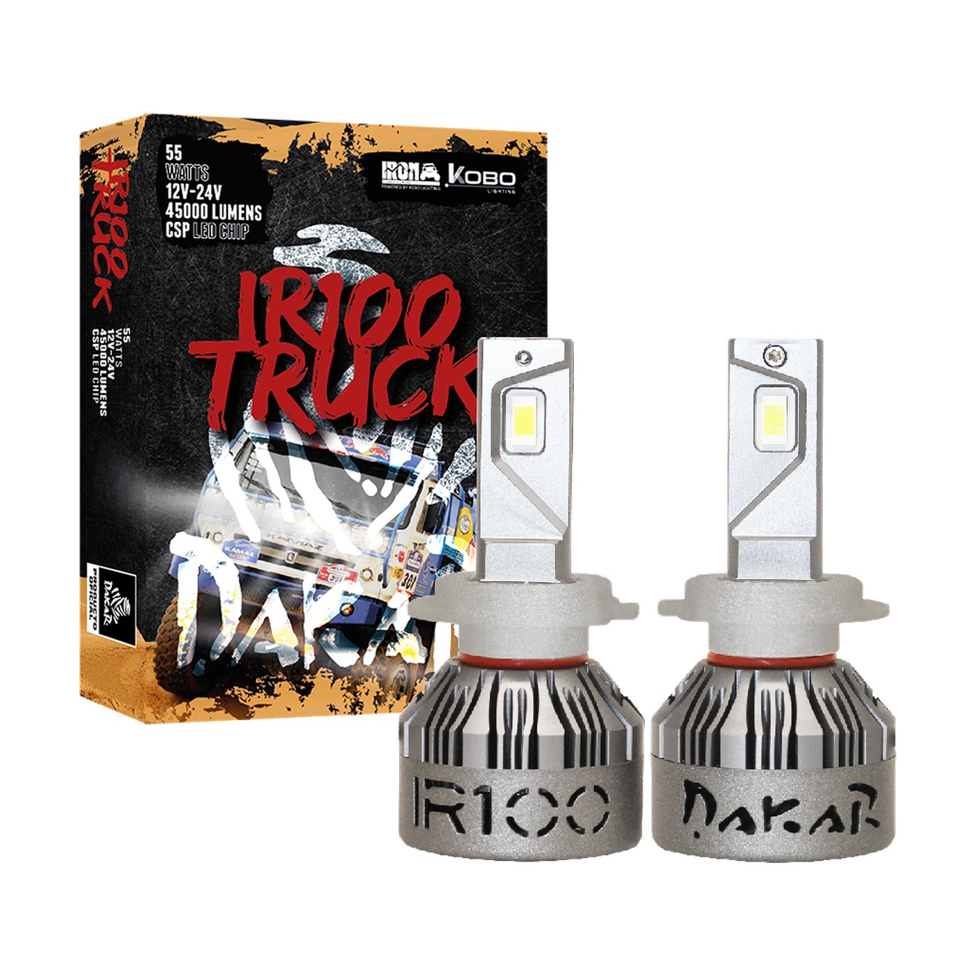 Kit Lamparas Led H7 Peugeot 208 2008 307 Iron Led Dakar Truck 55w 12v 24v Luz Baja Y Alta