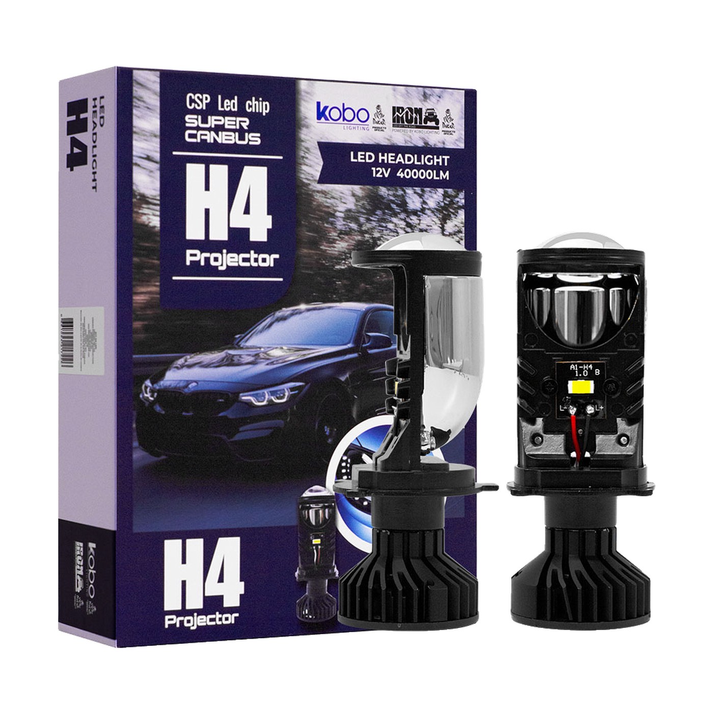 Kit Lamparas Led H4 Chevrolet Cruze Corsa Astra Iron Led Kb1 Proyector Con Lupa 36w 12v Luz Alta Y Baja