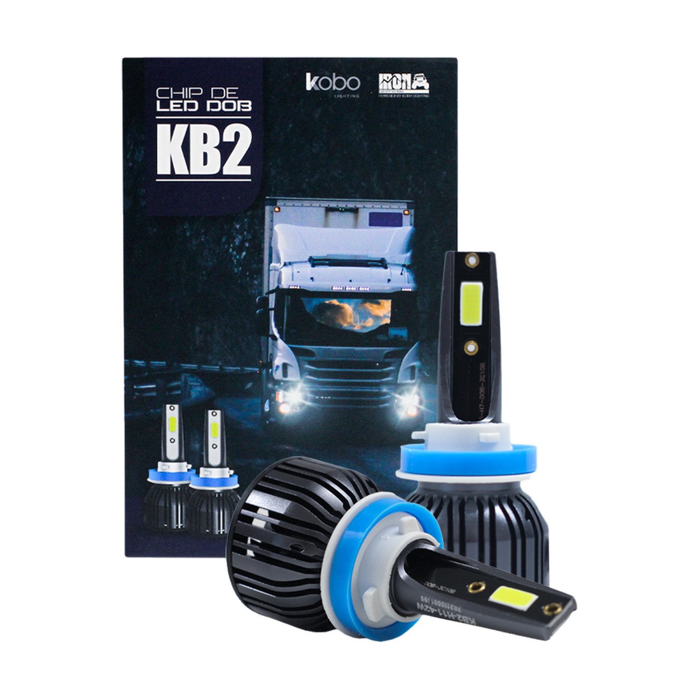 Kit Lamparas Led Hb4 Iron Led Kb2 42w 24v Con Cooler Camion Colectivo 9006