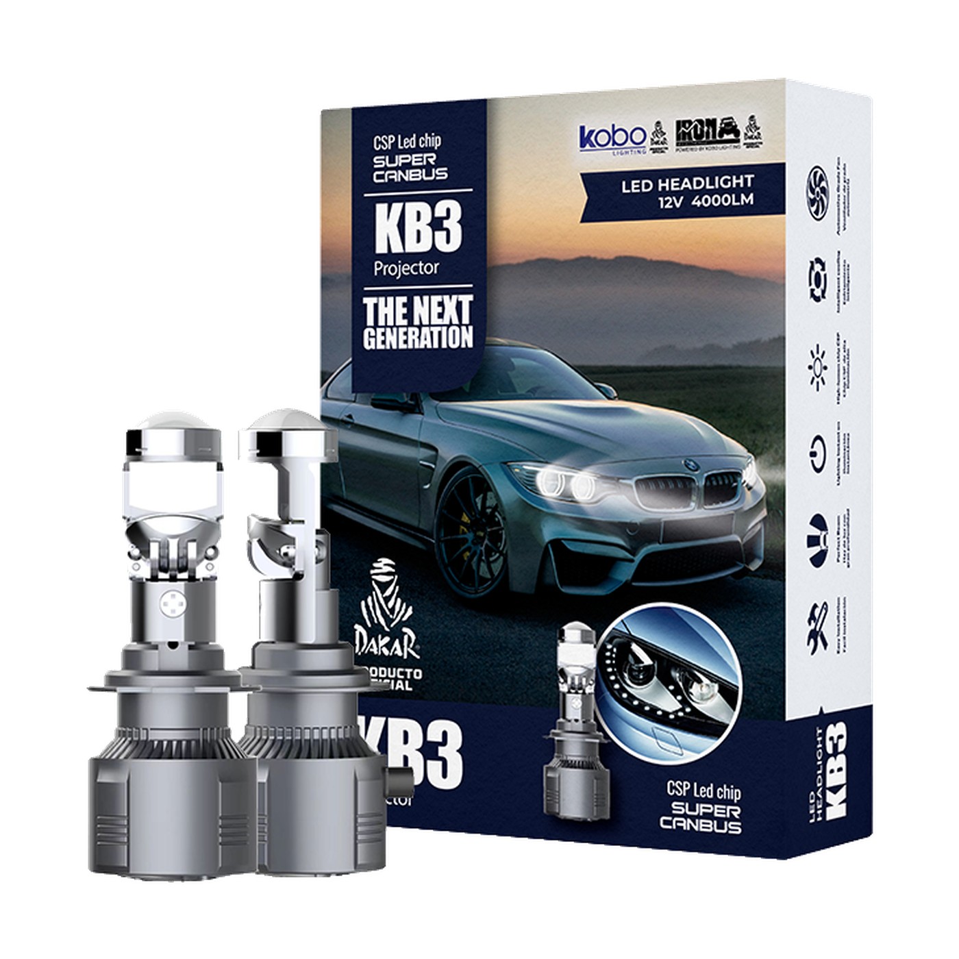 Kit Lamparas Led 9006 Hb4 Volkswagen Vento Up Voyage Amarok Iron Led Kb3 Proyector Con Lupa 45w 12v Antiniebla
