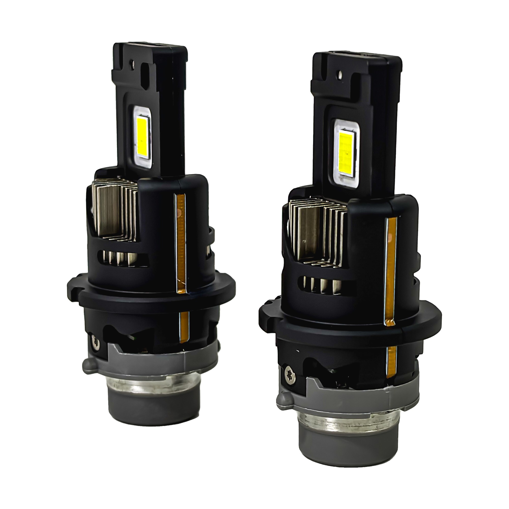 Kit Lamparas Led D4r Iron Led D Series Reemplazo Xenon 55w 12v 24v Chip Csp Con Cooler Auto Camioneta D4s