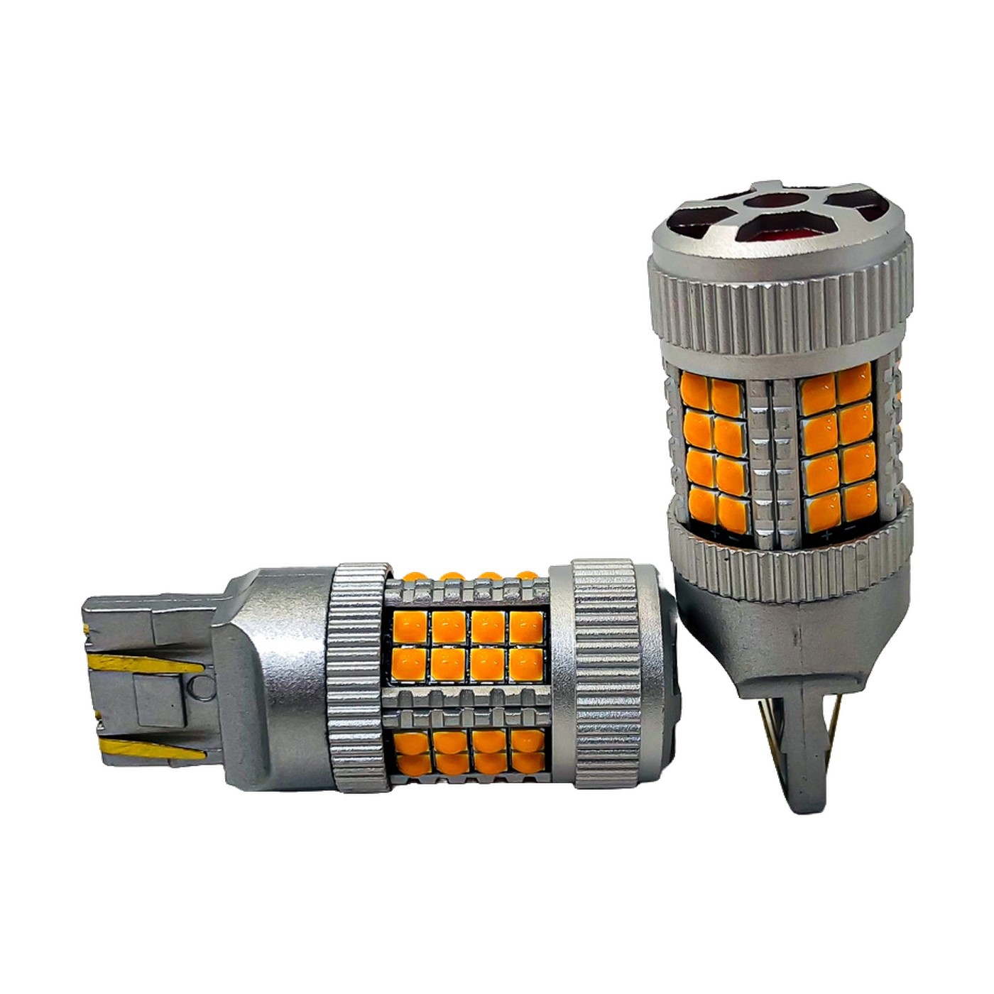 Lamparas Led 7443 Iron Led Canbus 40 Led Cree 24w 12v 24v Par T20 Ámbar