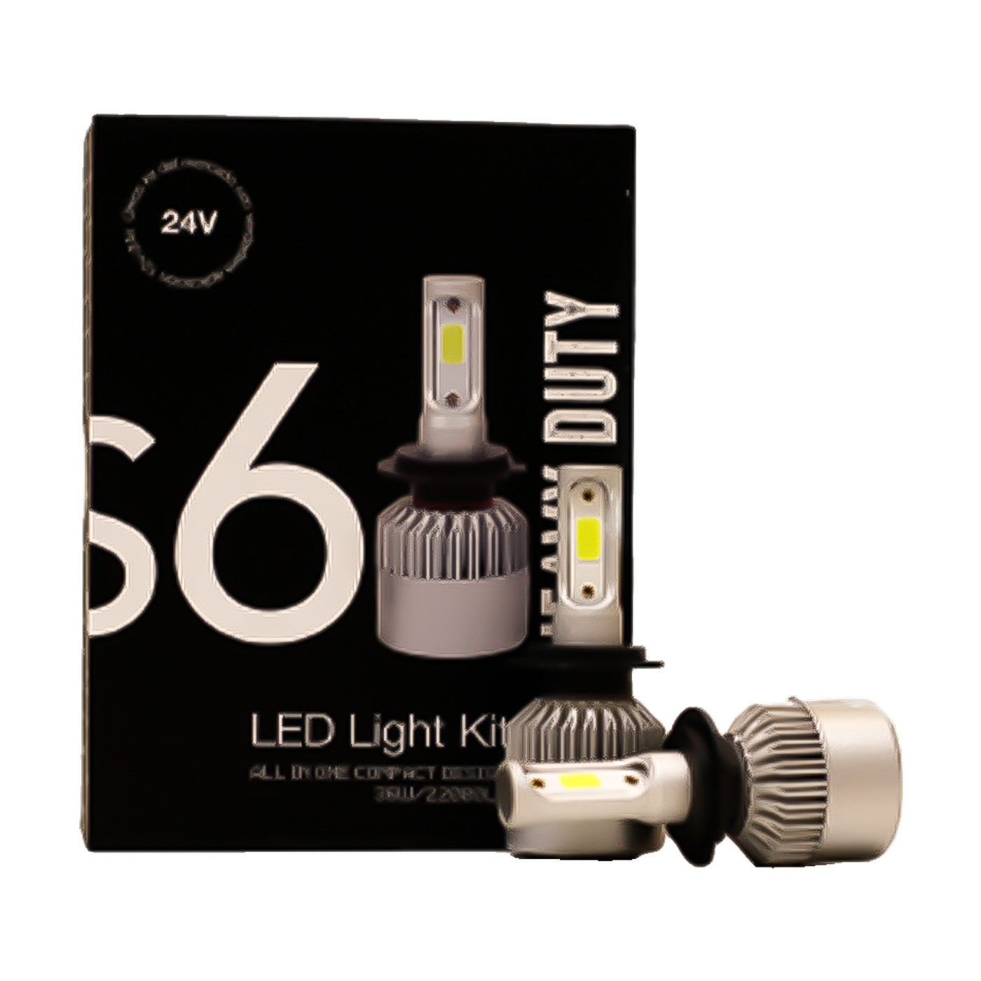 Kit Lamparas Led Iron Led S6 Heavy Duty 36w 24v Chip Csp Con Cooler Camion Colectivo H11