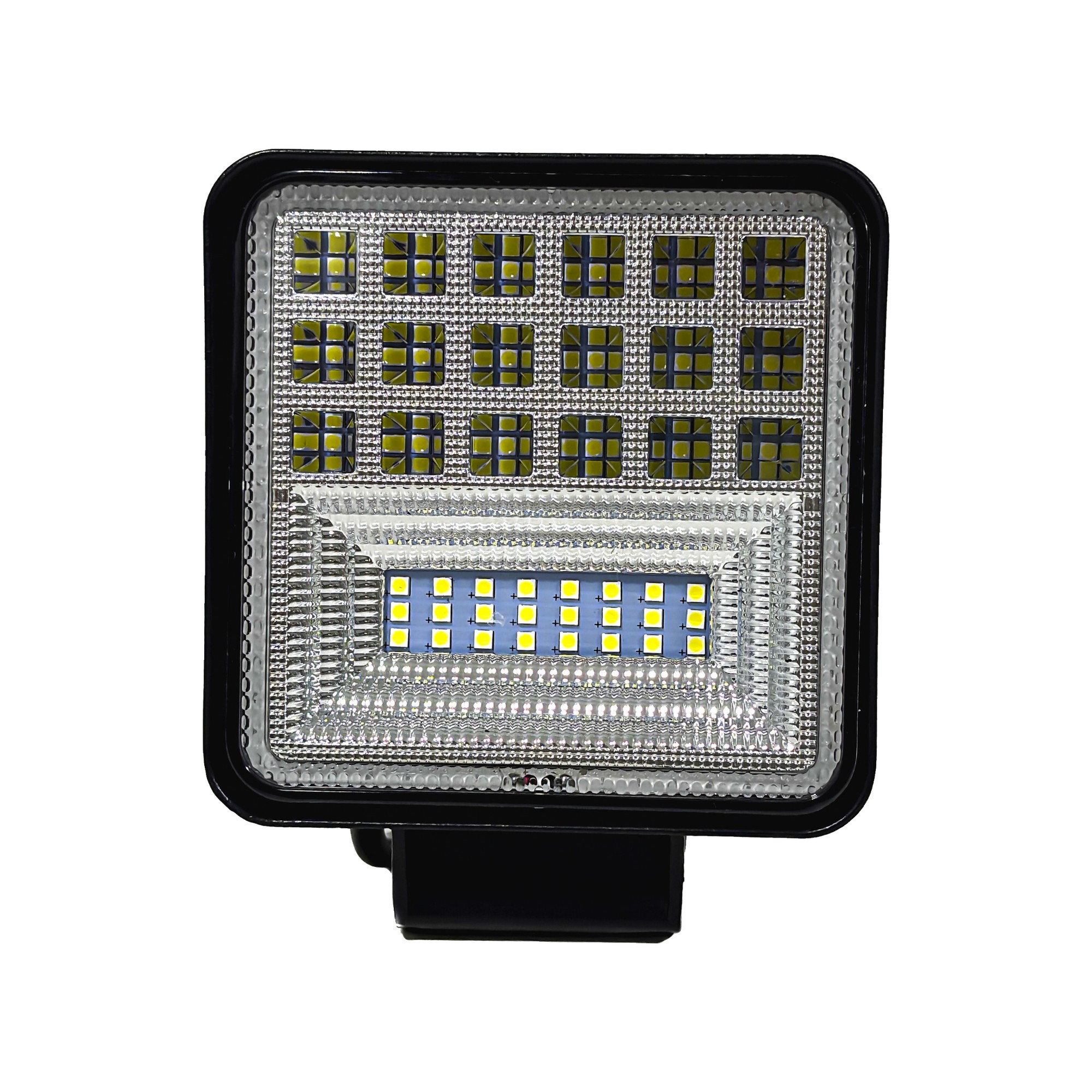 Faro Auxiliar Led Cuadrado 126w Ojo De Angel Verde 12-24v Off Road Kobo