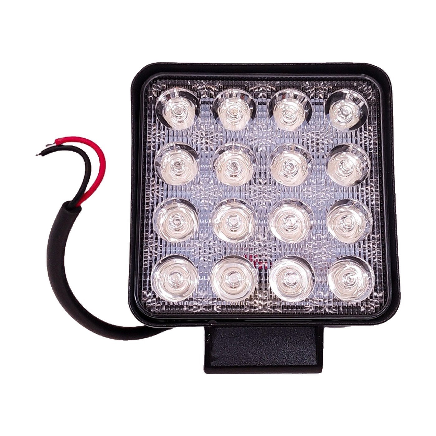 Faro Auxiliar Led Cuadrado 48w 16 Led Spot 12-24v Off Road Azul Kobo