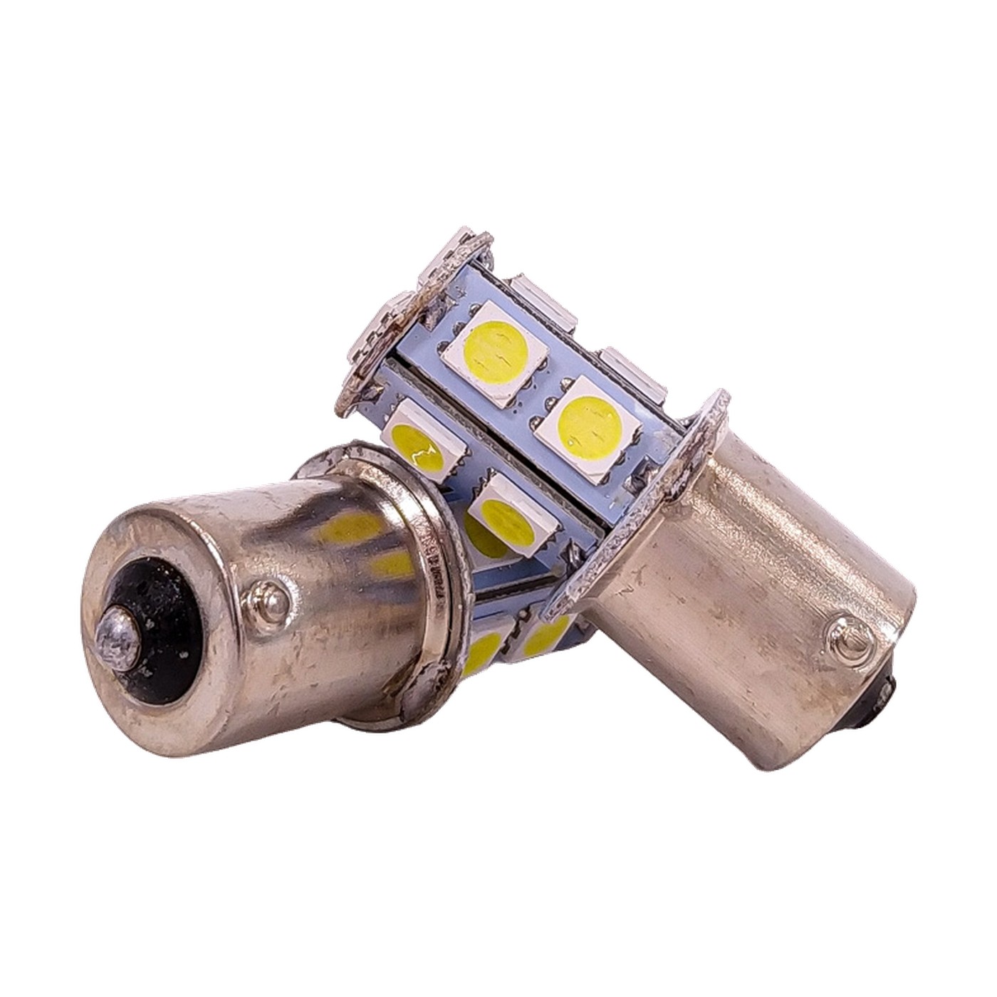 Lampara Led Pata Desfasada Smd 13 Led 5050 12v Blanco X2 Kobo Py21w