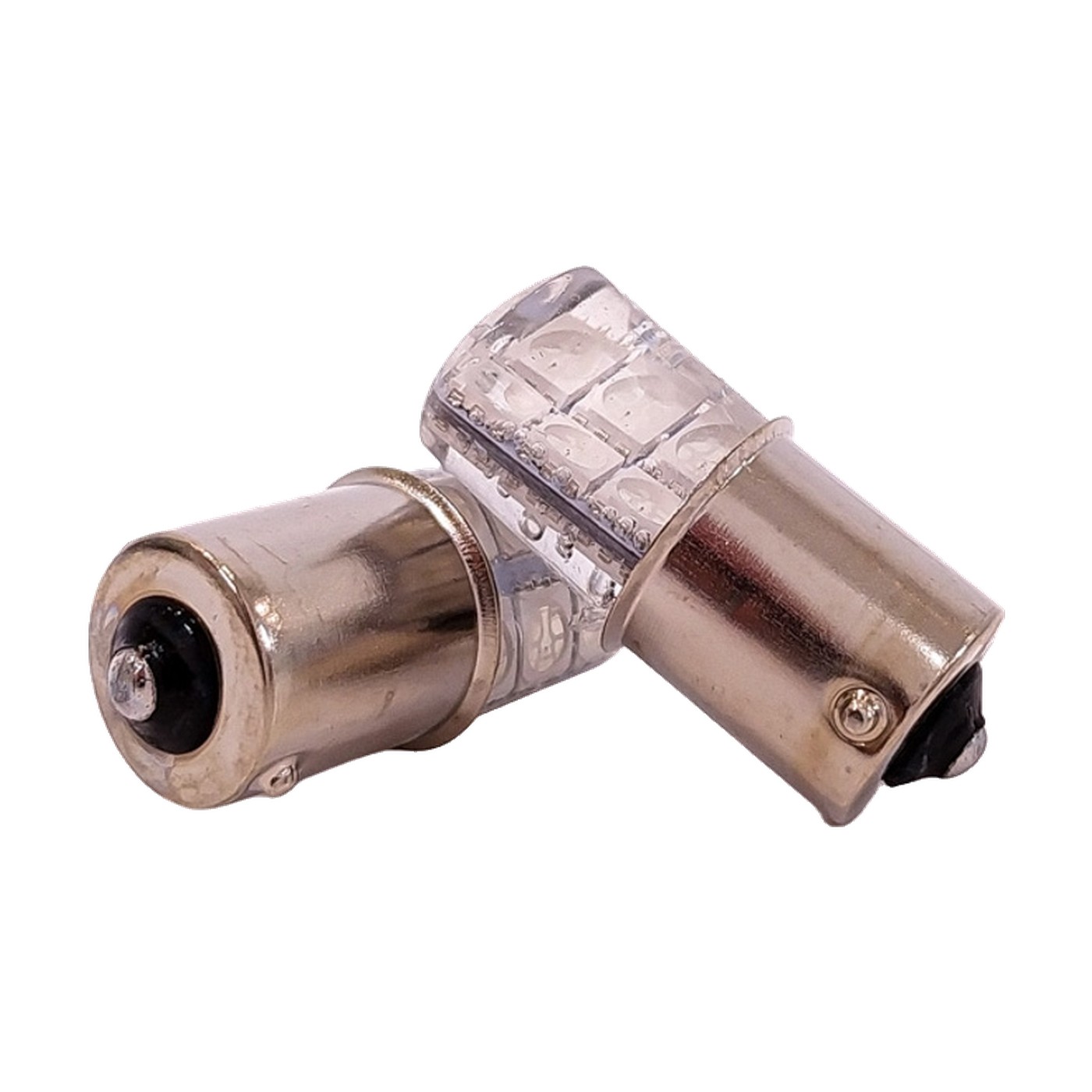 Lampara Led 1156 Cob Siliconado 12 Led 12v Rojo X2 Kobo P21w